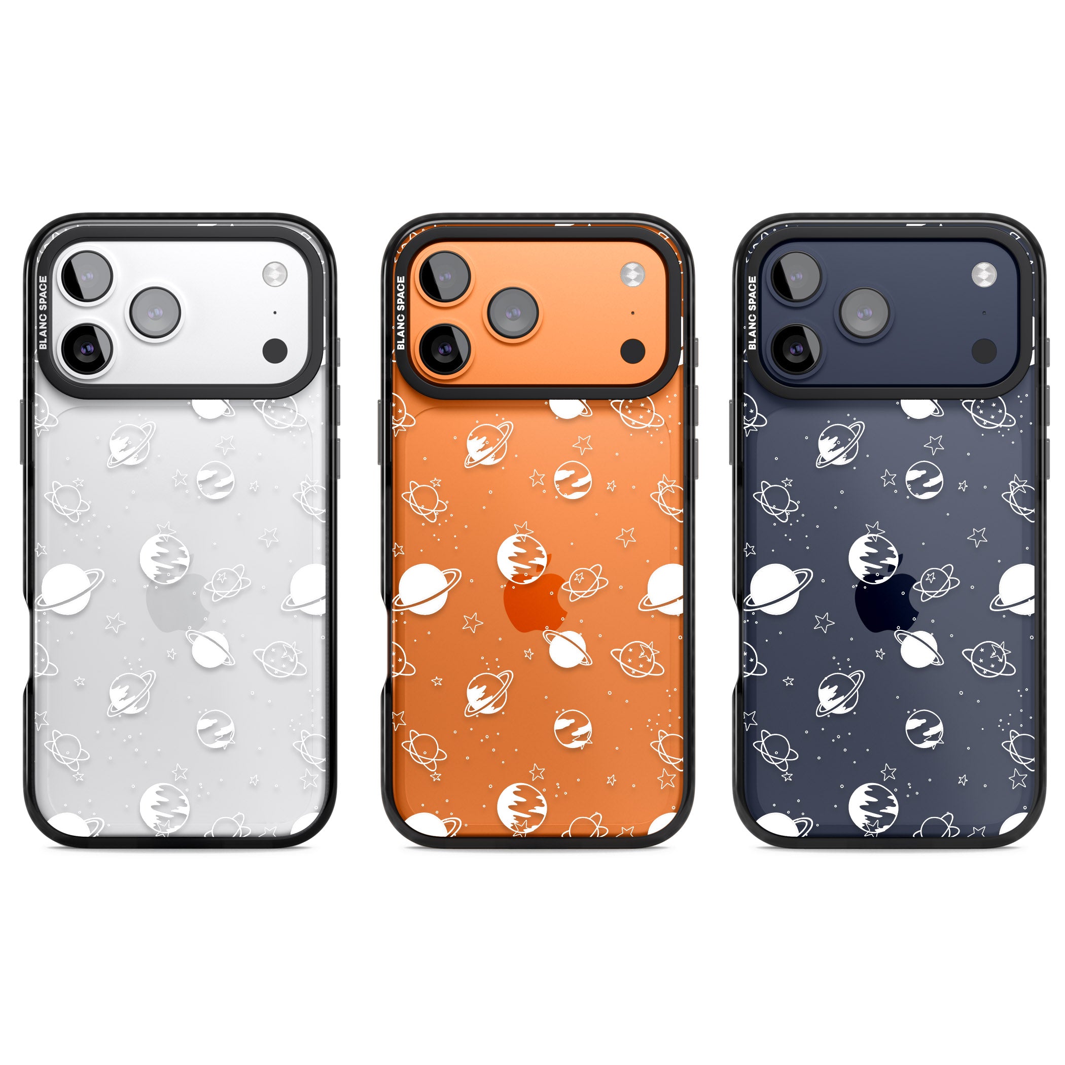 Cosmic Black Planet iPhone 17 Pro Impact Black Phone Case APT Impact Protection