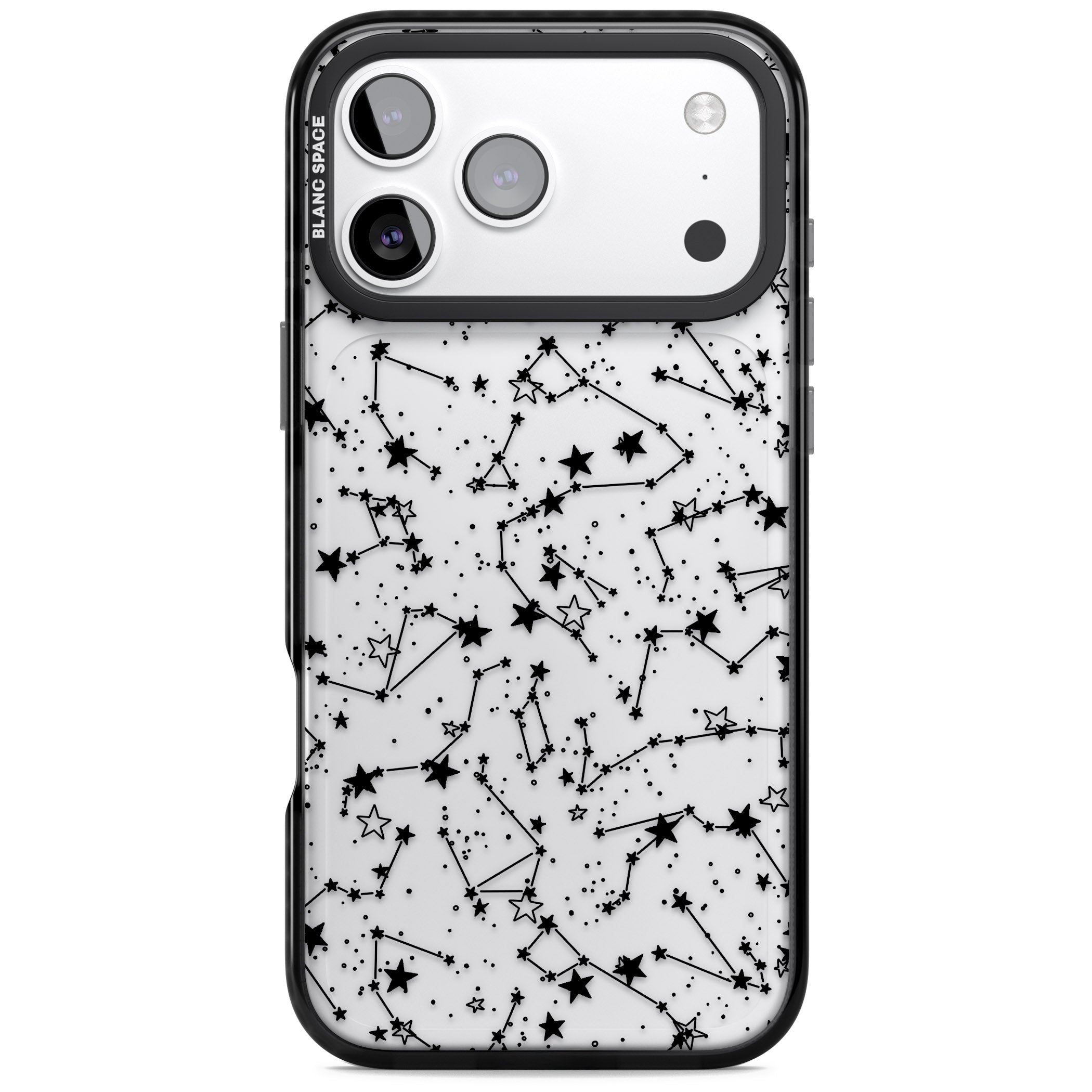 Midnight Constellations iPhone 17 Pro Impact Black Phone Case