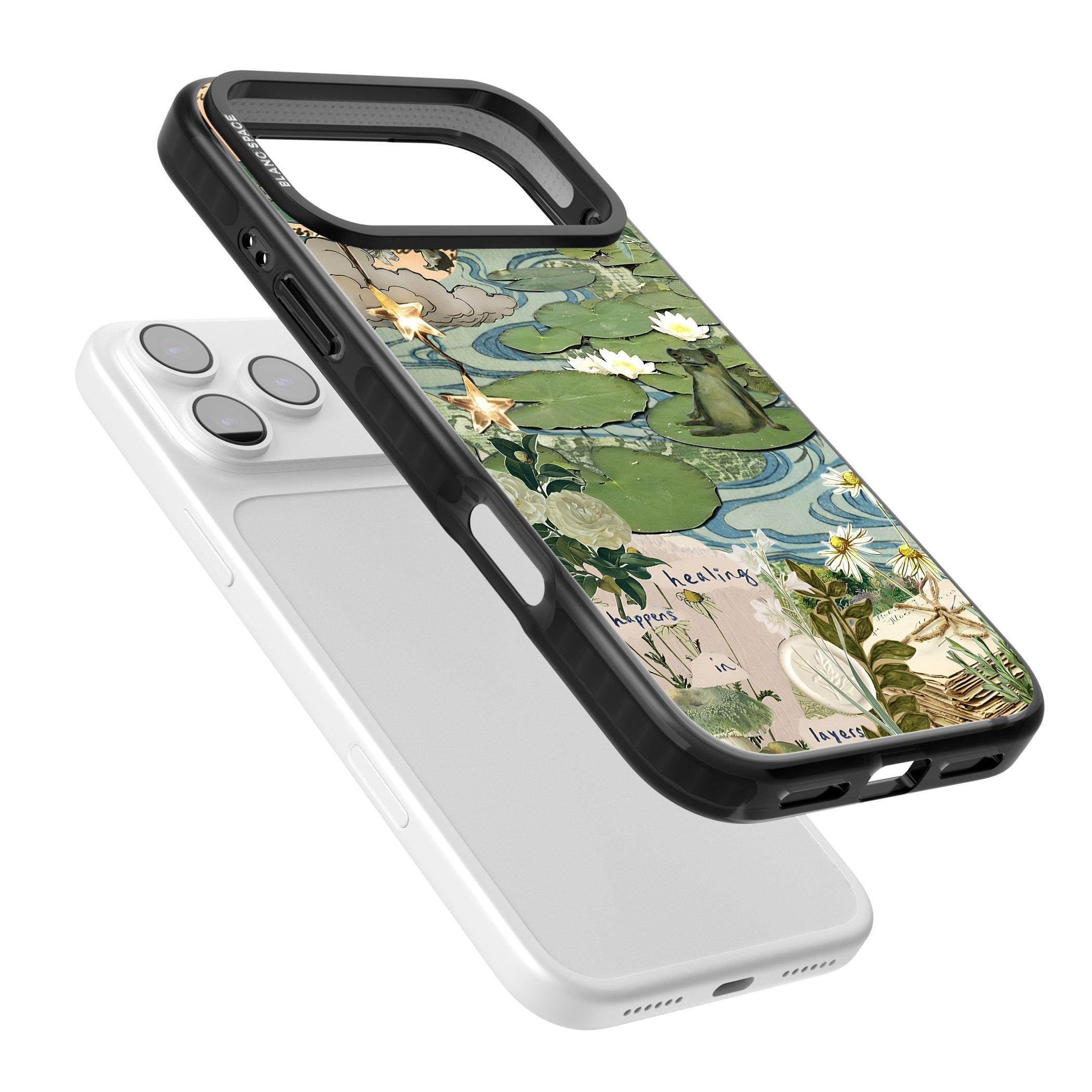 Lily Pad River iPhone 17 Pro Impact Black Phone Case Colours