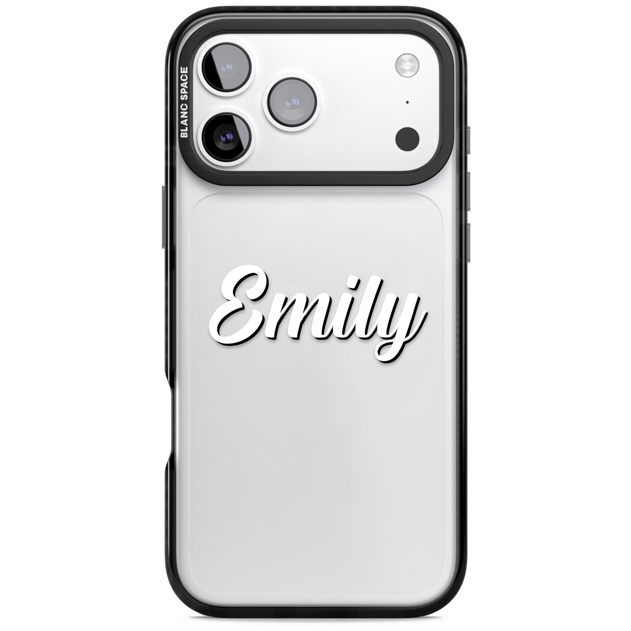 Personalised Cute Name iPhone 17 Pro Impact Black Phone Case