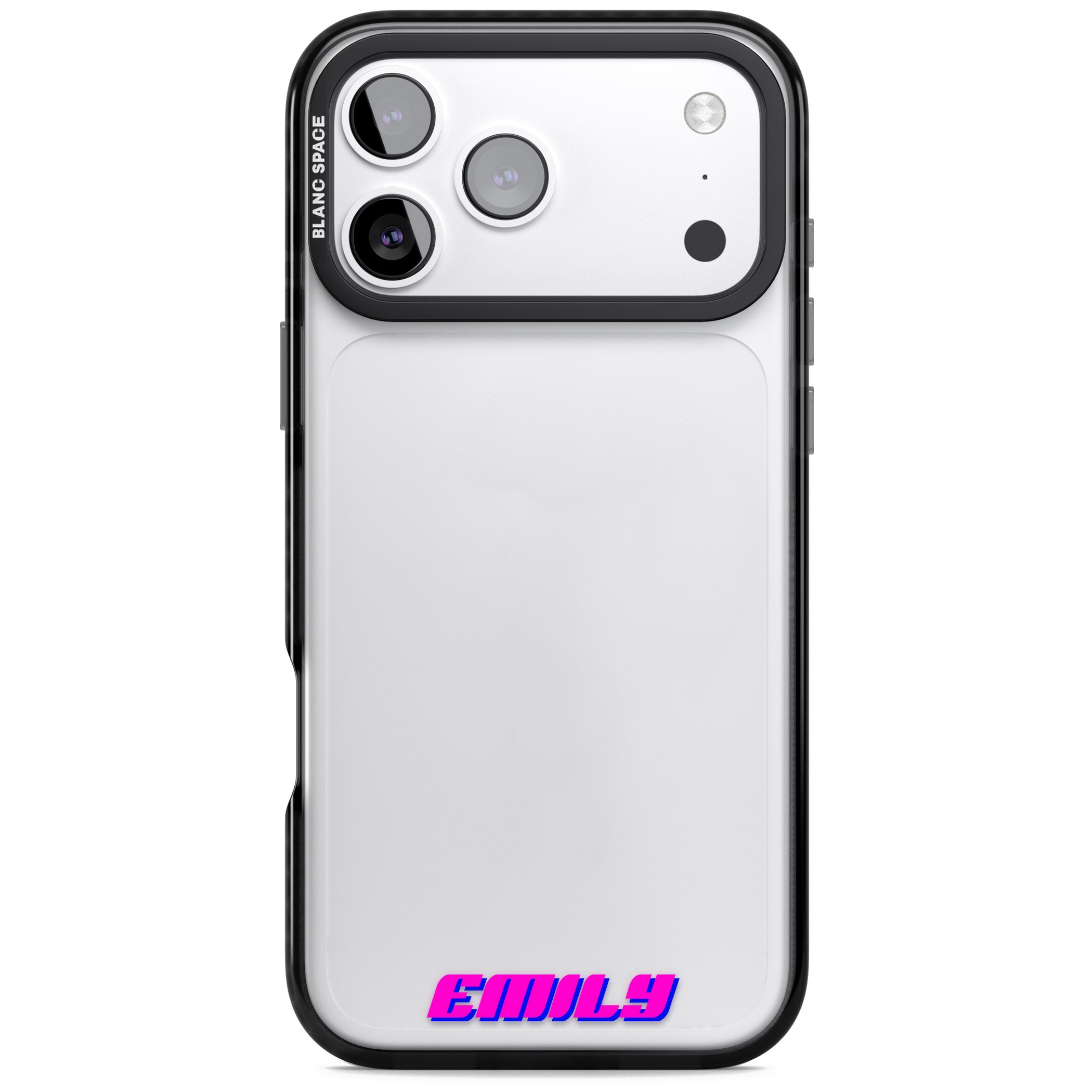 Personalised Cool Bottom Name iPhone 17 Pro Max Impact Black Phone Case