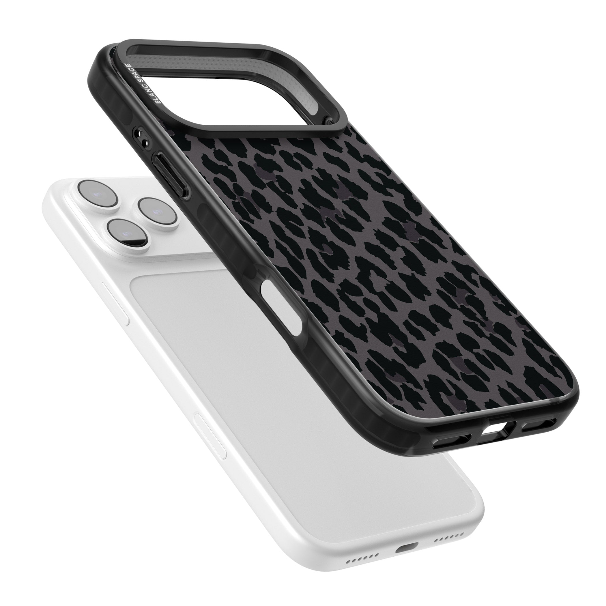Dark Leopard Print iPhone 17 Pro Impact Black Phone Case Colours