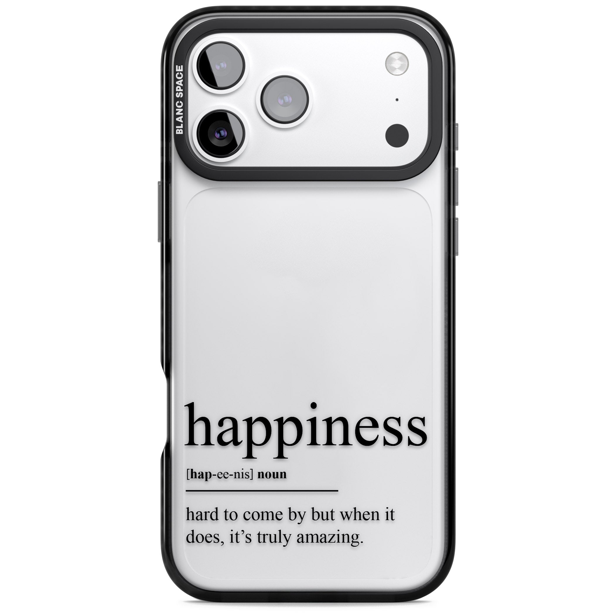 Happiness iPhone 17 Pro Impact Black Phone Case