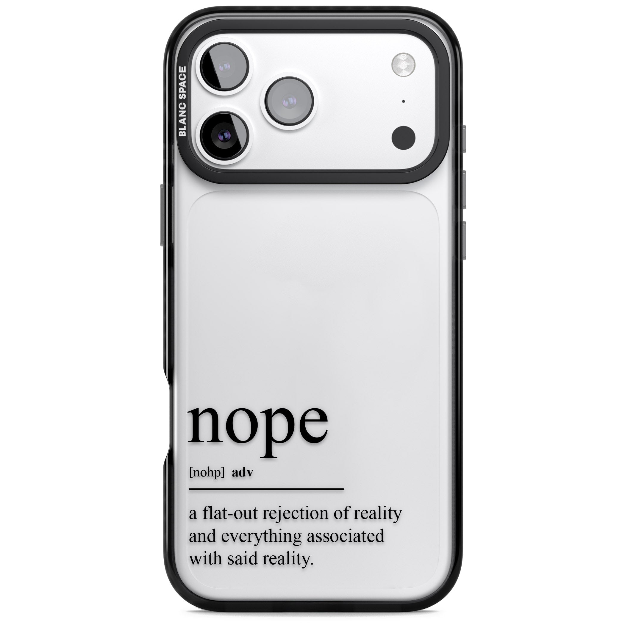Nope iPhone 17 Pro Max Impact Black Phone Case