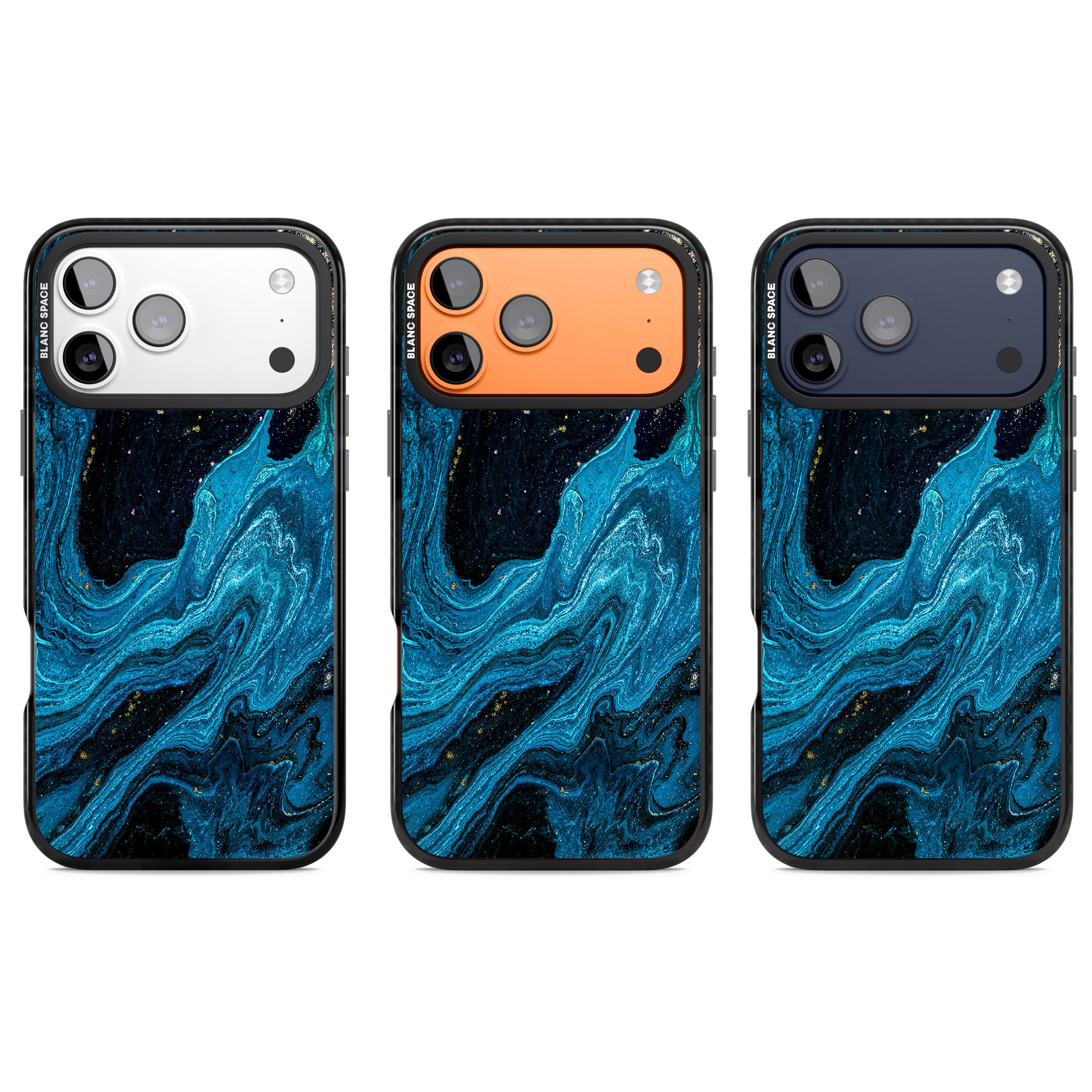 Saphire Lagoon iPhone 17 Pro Impact Black Phone Case APT Impact Protection