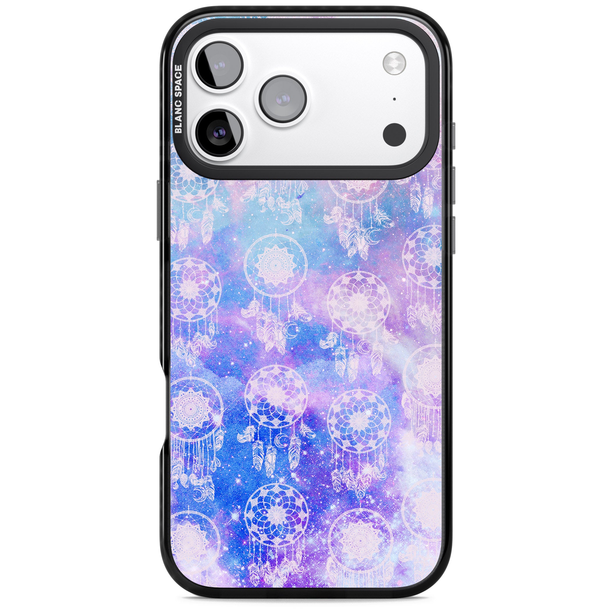 Dreamcatcher Galaxy Tie Dye iPhone 17 Pro Impact Black Phone Case
