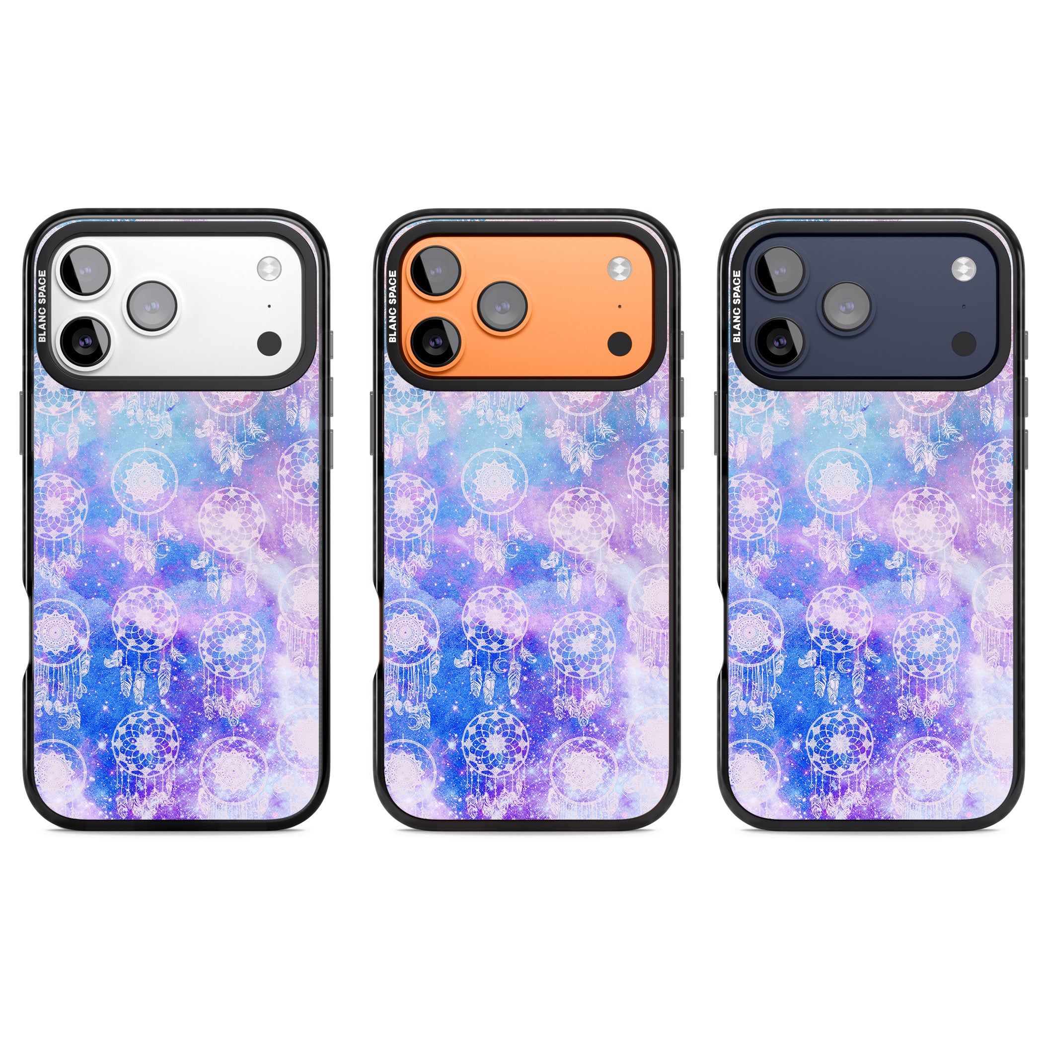 Dreamcatcher Galaxy Tie Dye iPhone 17 Pro Impact Black Phone Case APT Impact Protection