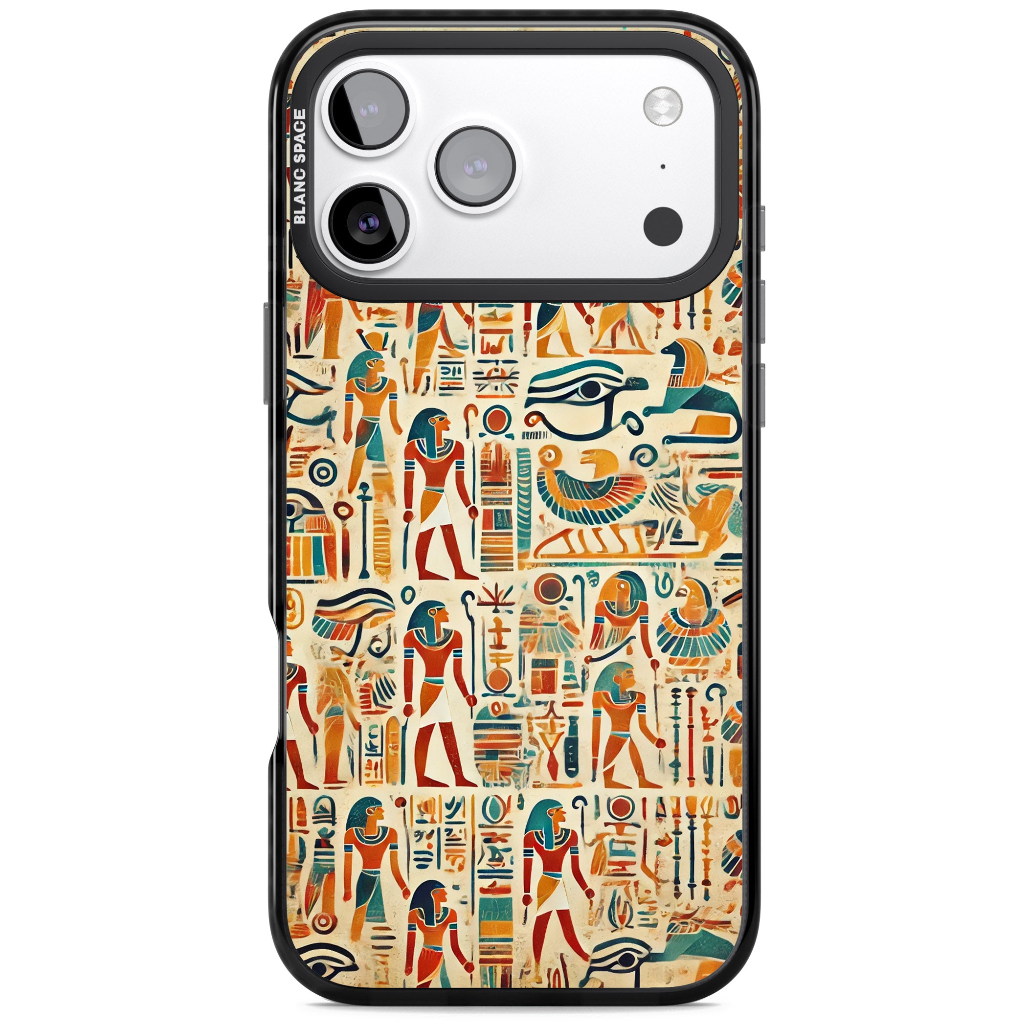 Egyptian Heiroglyphics iPhone 17 Pro Impact Black Phone Case