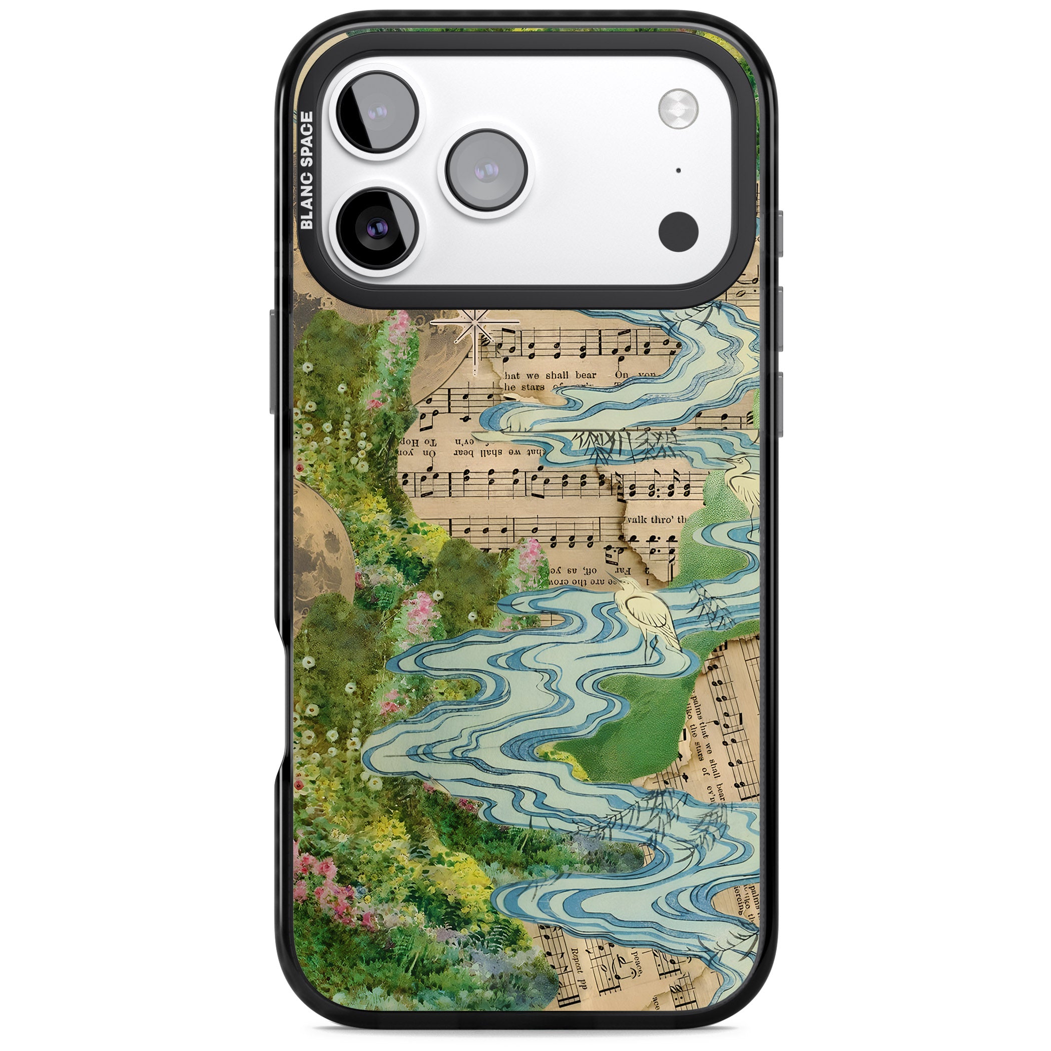 Musical River iPhone 17 Pro Impact Black Phone Case