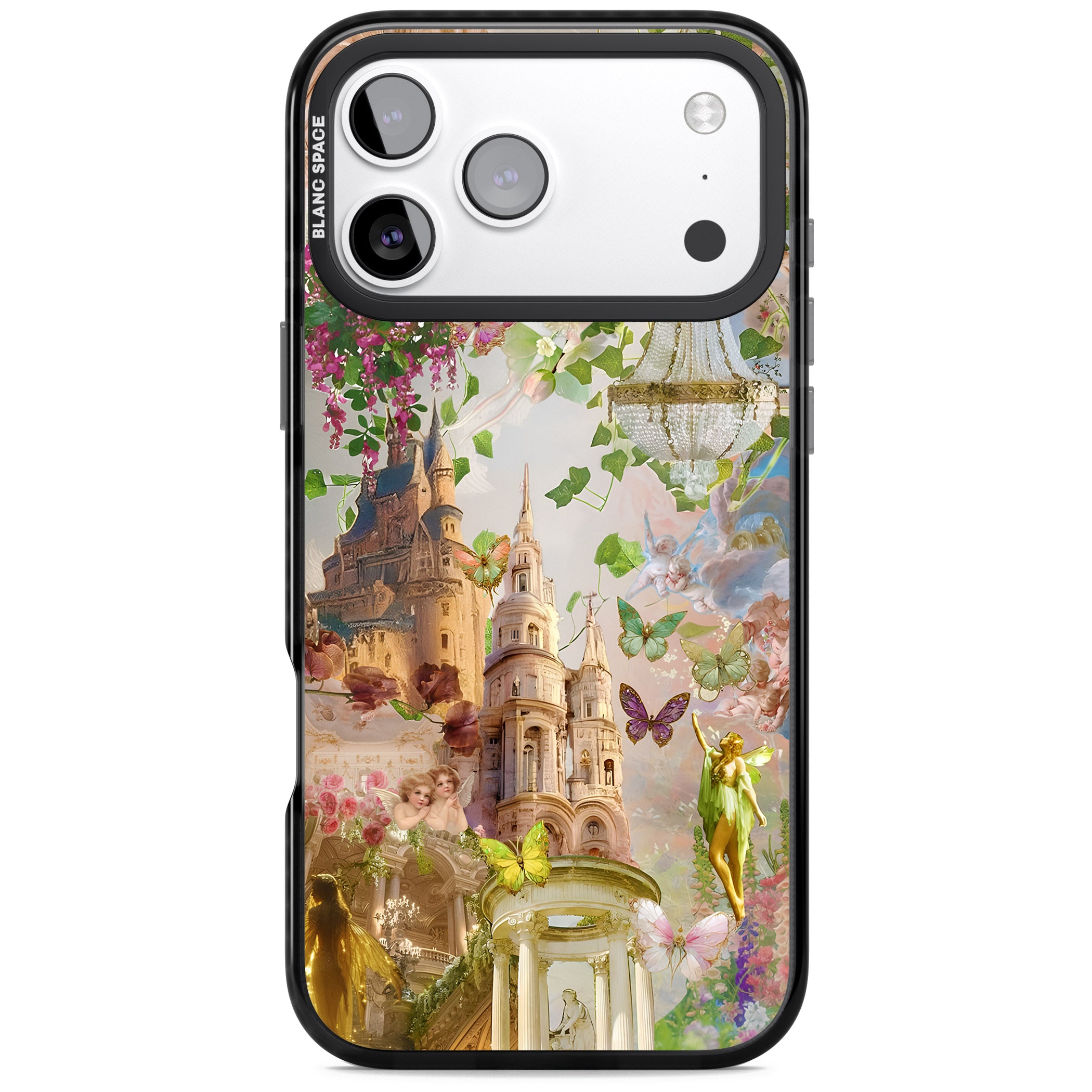 Fairies & Castles Collage iPhone 17 Pro Impact Black Phone Case
