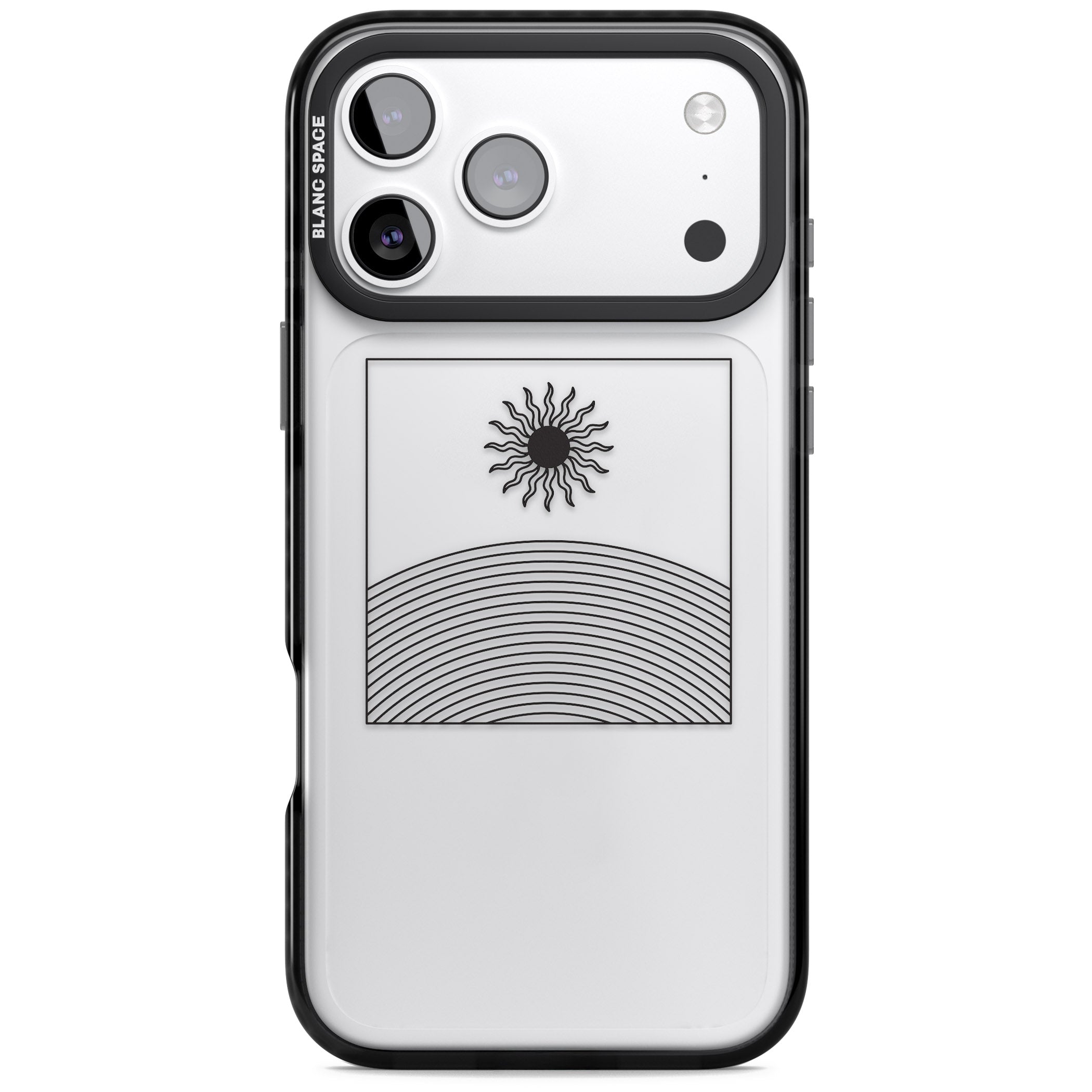 Cosmic Radiance iPhone 17 Pro Max Impact Black Phone Case