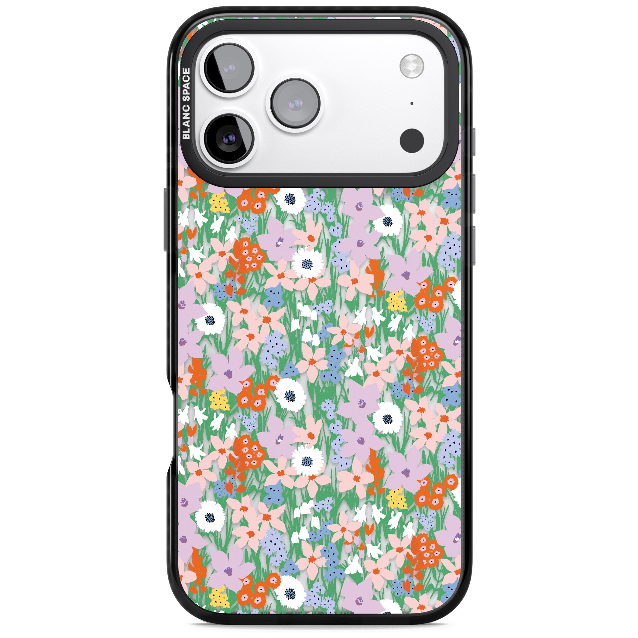 Floral Bloom Jazzy iPhone 17 Pro Max Impact Black Phone Case