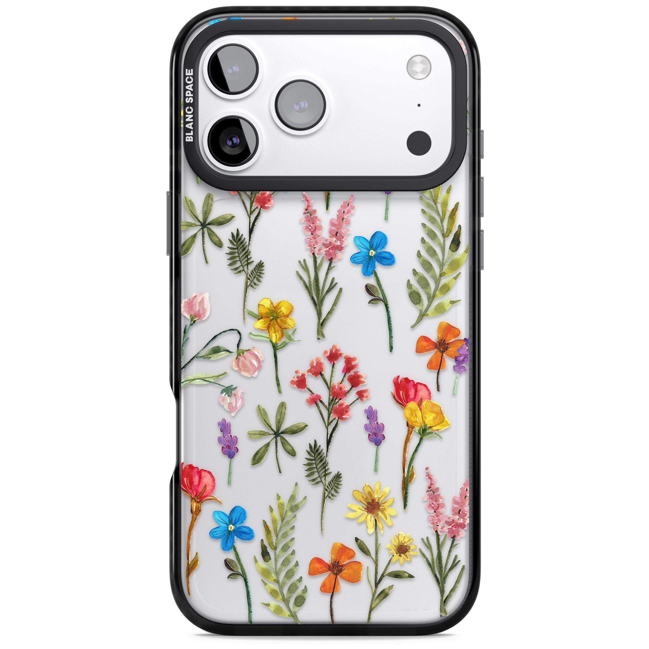 Spring Botanicals iPhone 17 Pro Impact Black Phone Case