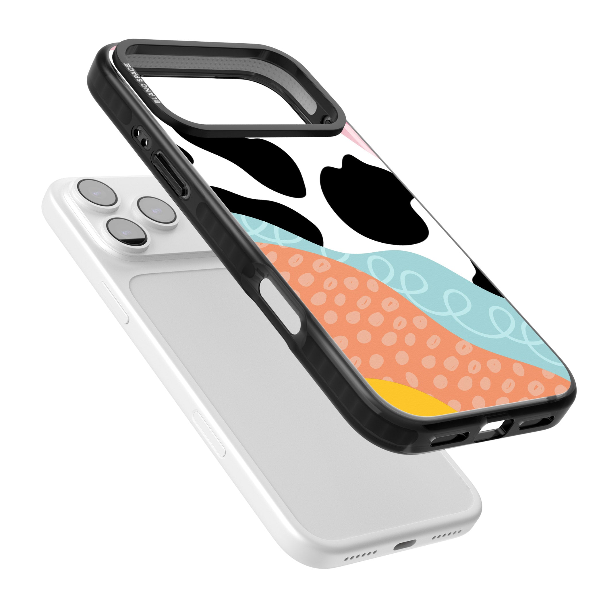 Abstract Elegance iPhone 17 Pro Max Impact Black Phone Case Colours