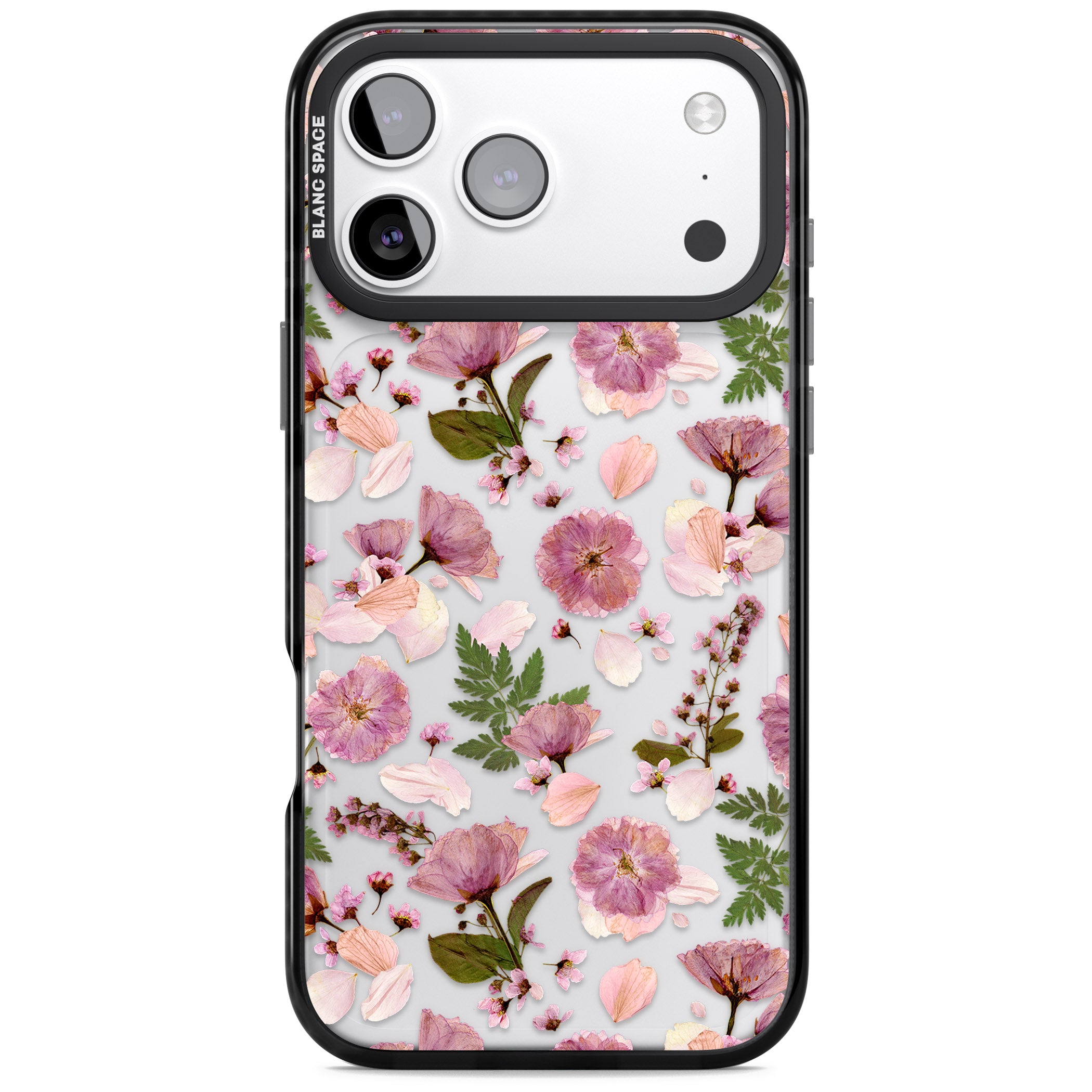 Floral Fantasy Menagerie iPhone 17 Pro Max Impact Black Phone Case