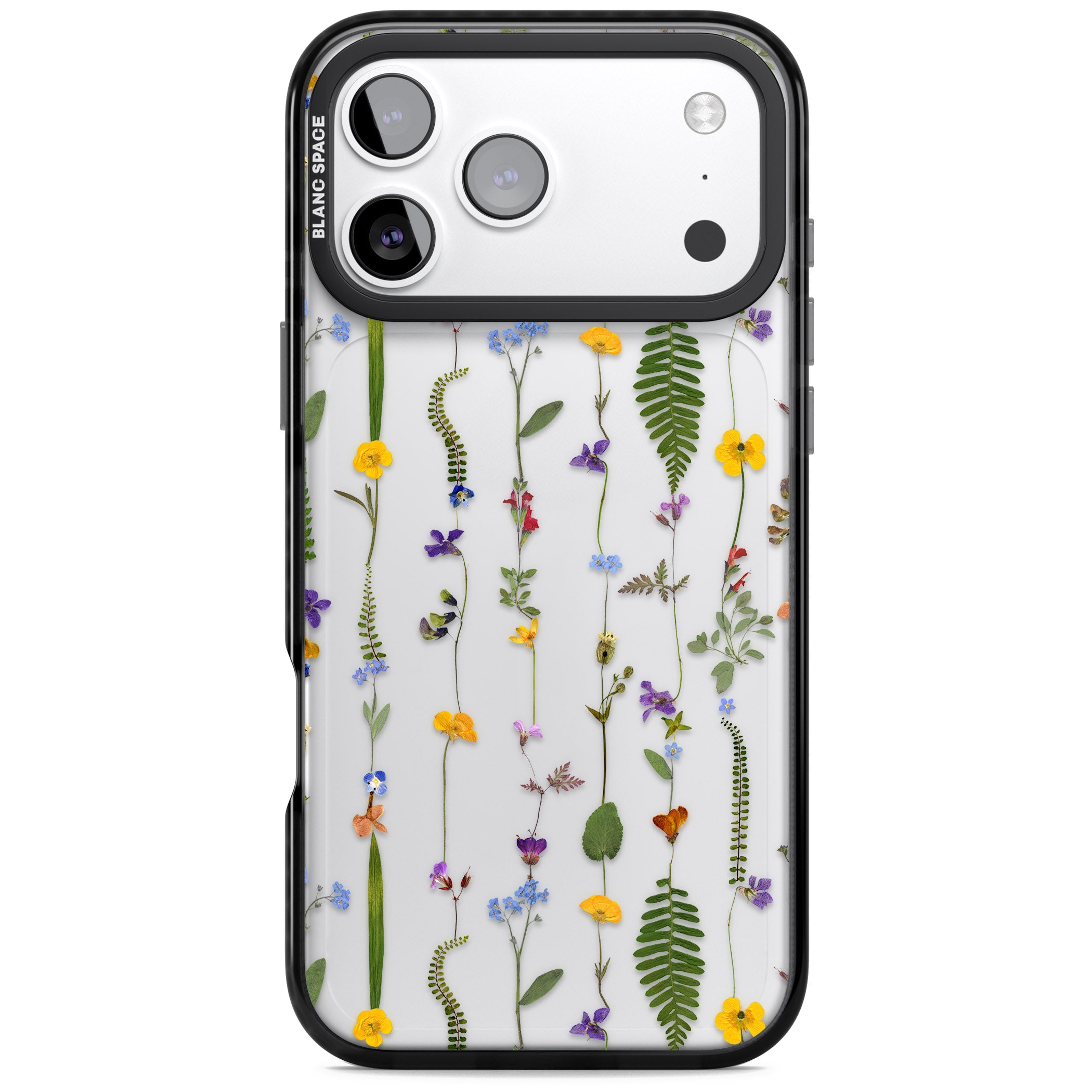 Wildflower Chain iPhone 17 Pro Max Impact Black Phone Case