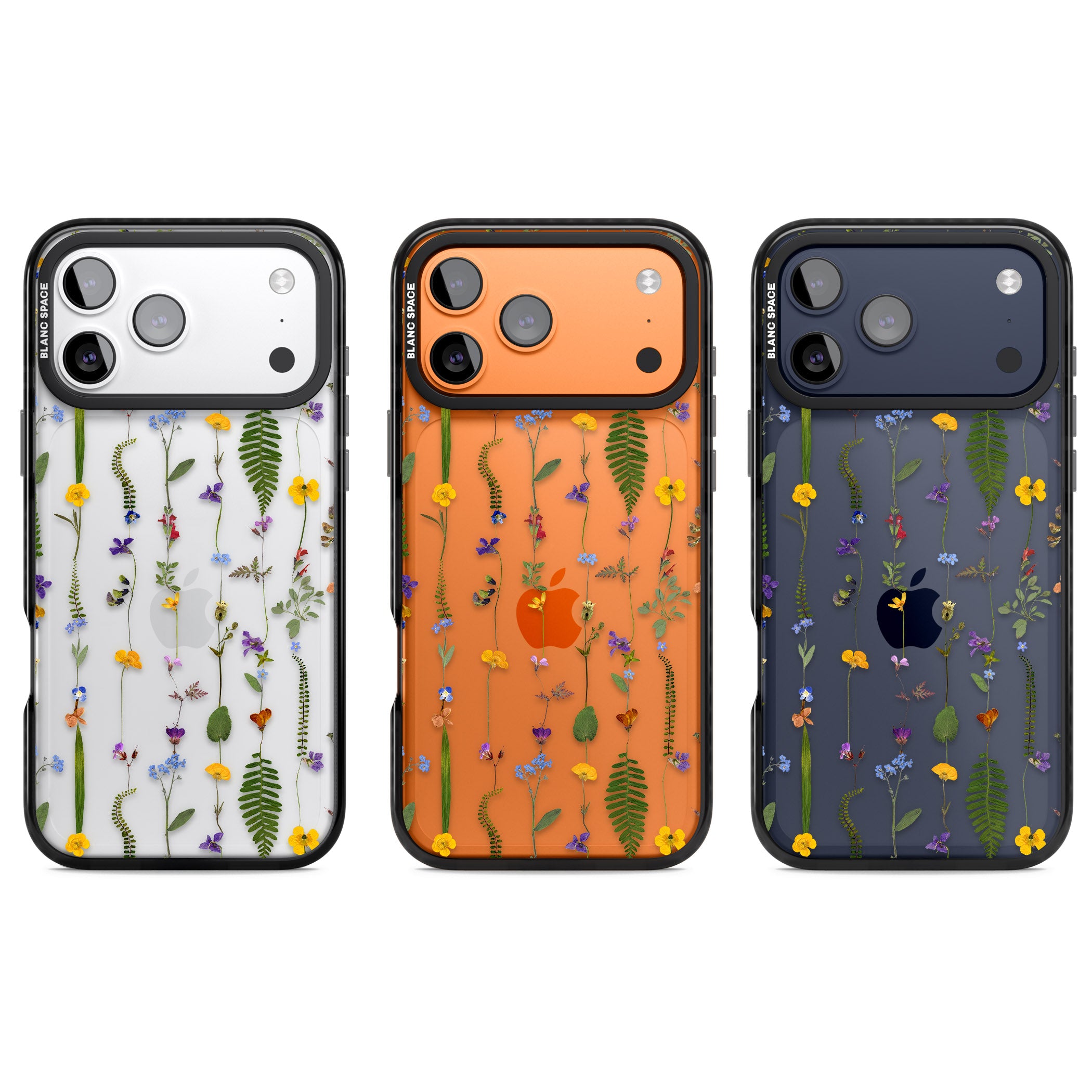 Wildflower Chain iPhone 17 Pro Impact Black Phone Case APT Impact Protection