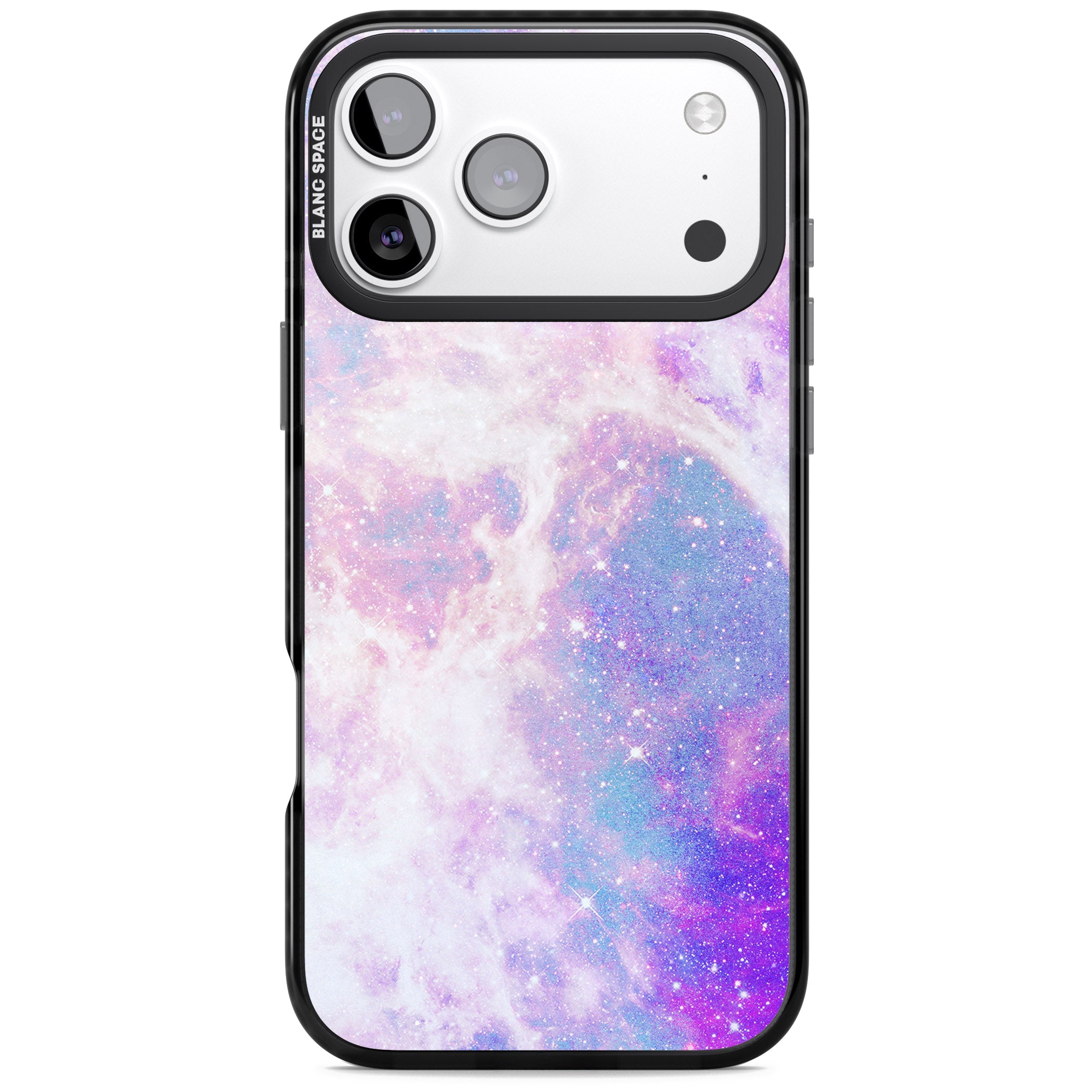 Pastel Galaxy iPhone 17 Pro Impact Black Phone Case