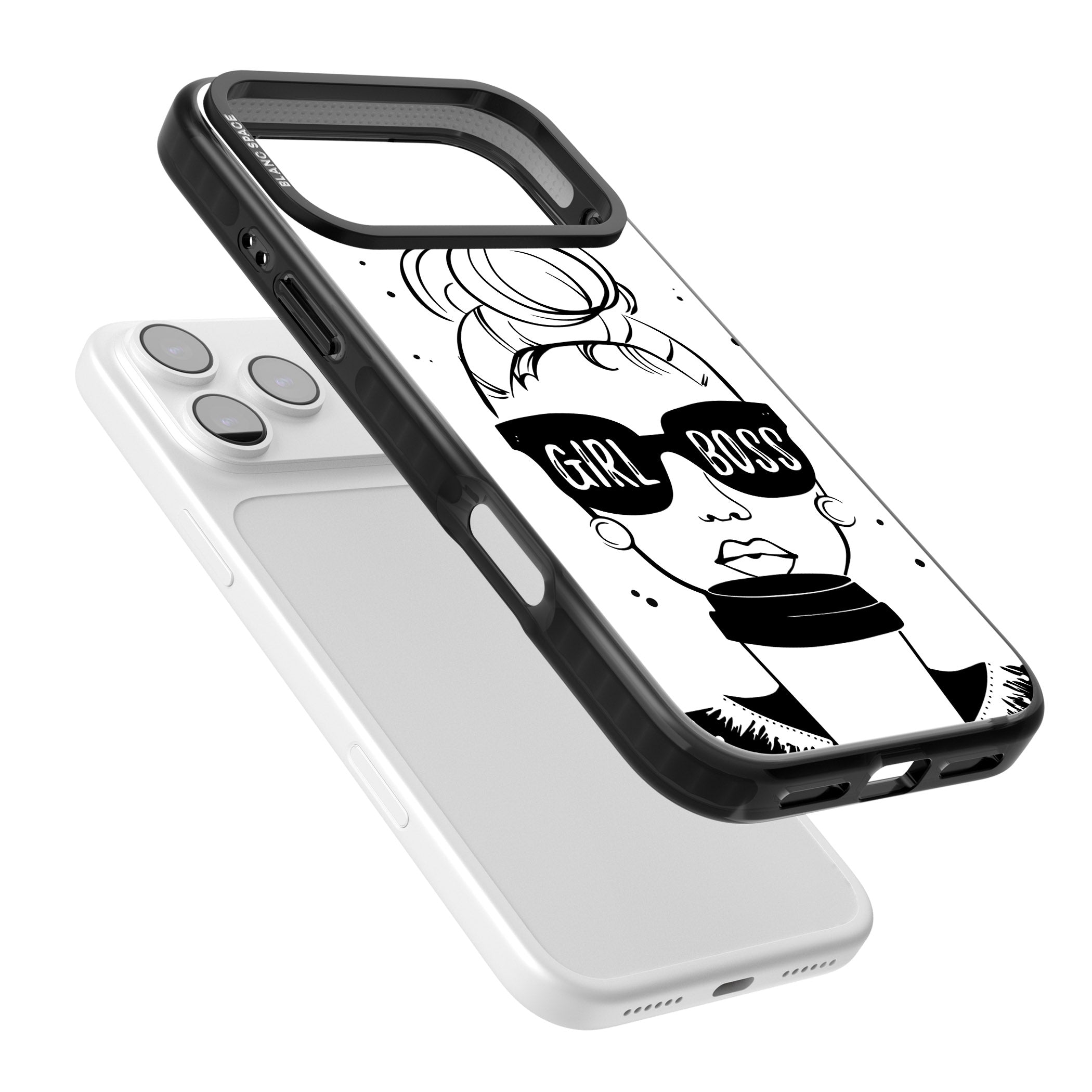 Girl Boss iPhone 17 Pro Max Impact Black Phone Case Colours