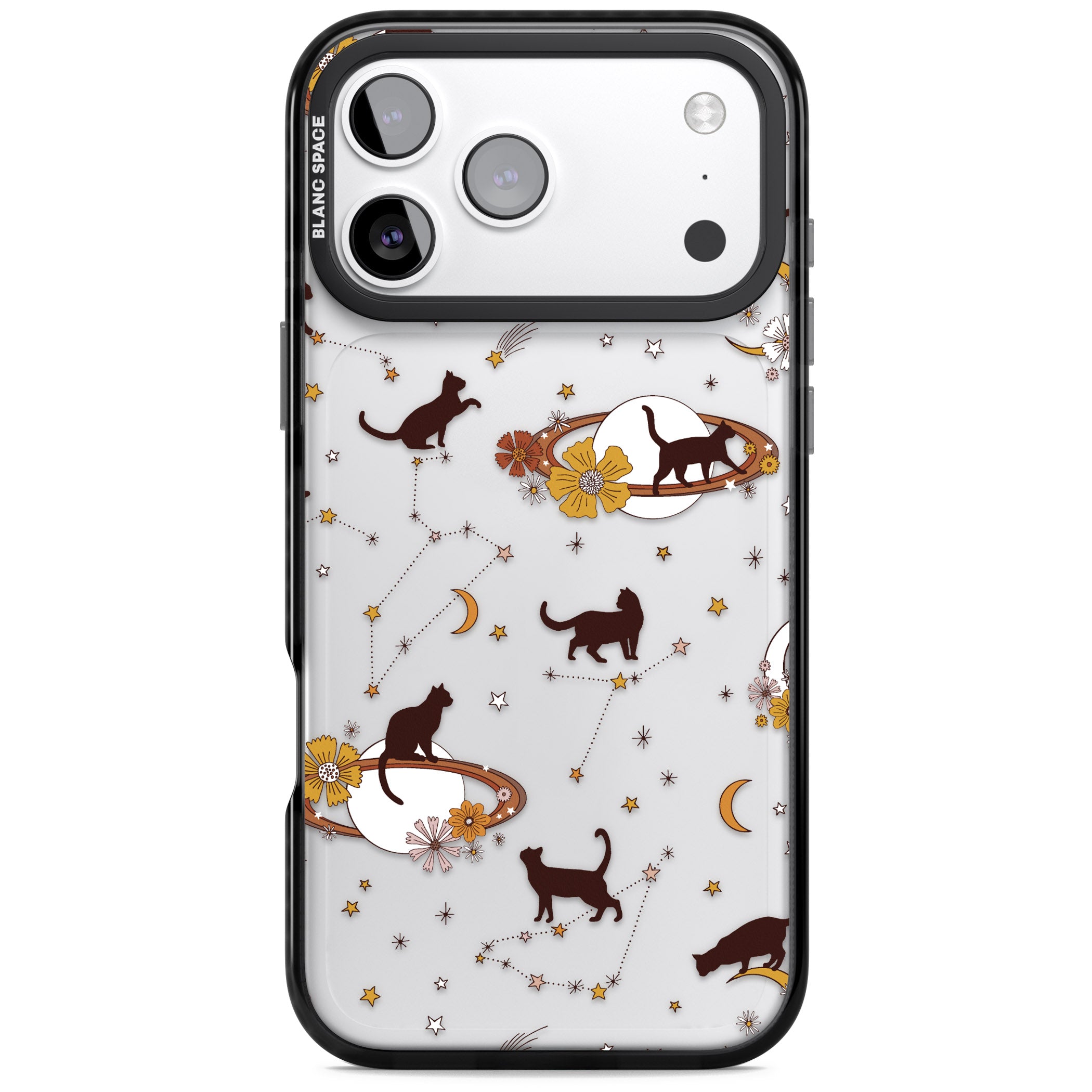 Halloween Cats And Astrology iPhone 17 Pro Impact Black Phone Case