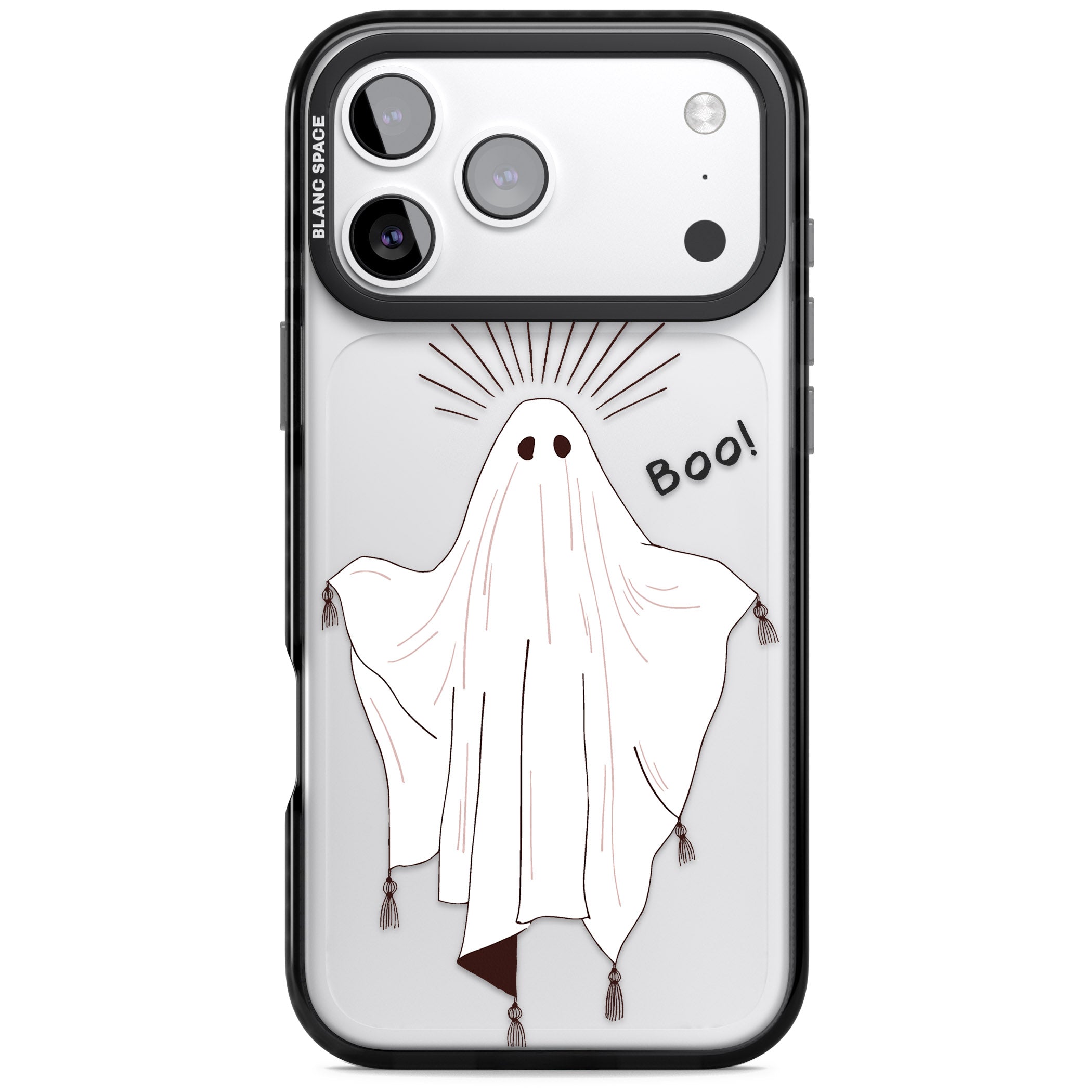 Boo! iPhone 17 Pro Max Impact Black Phone Case