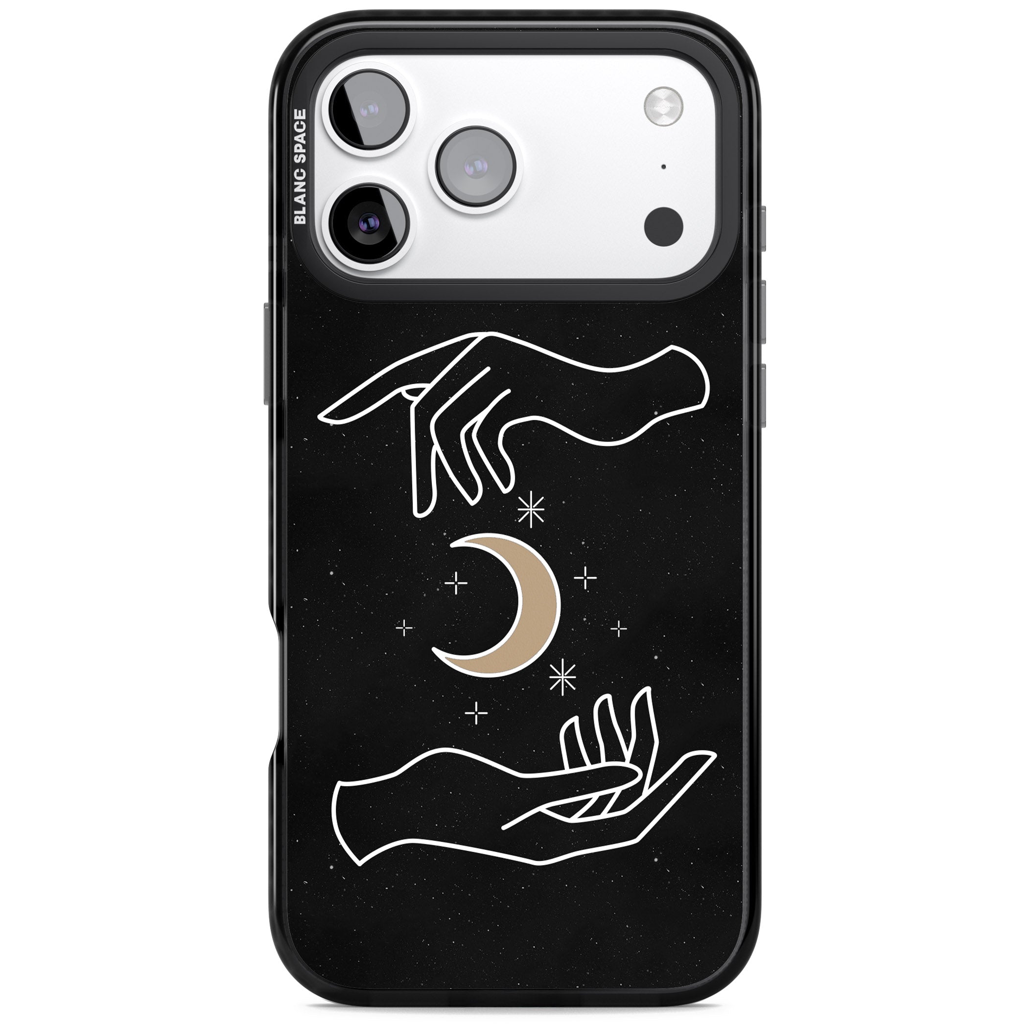 Cosmic Hands iPhone 17 Pro Impact Black Phone Case