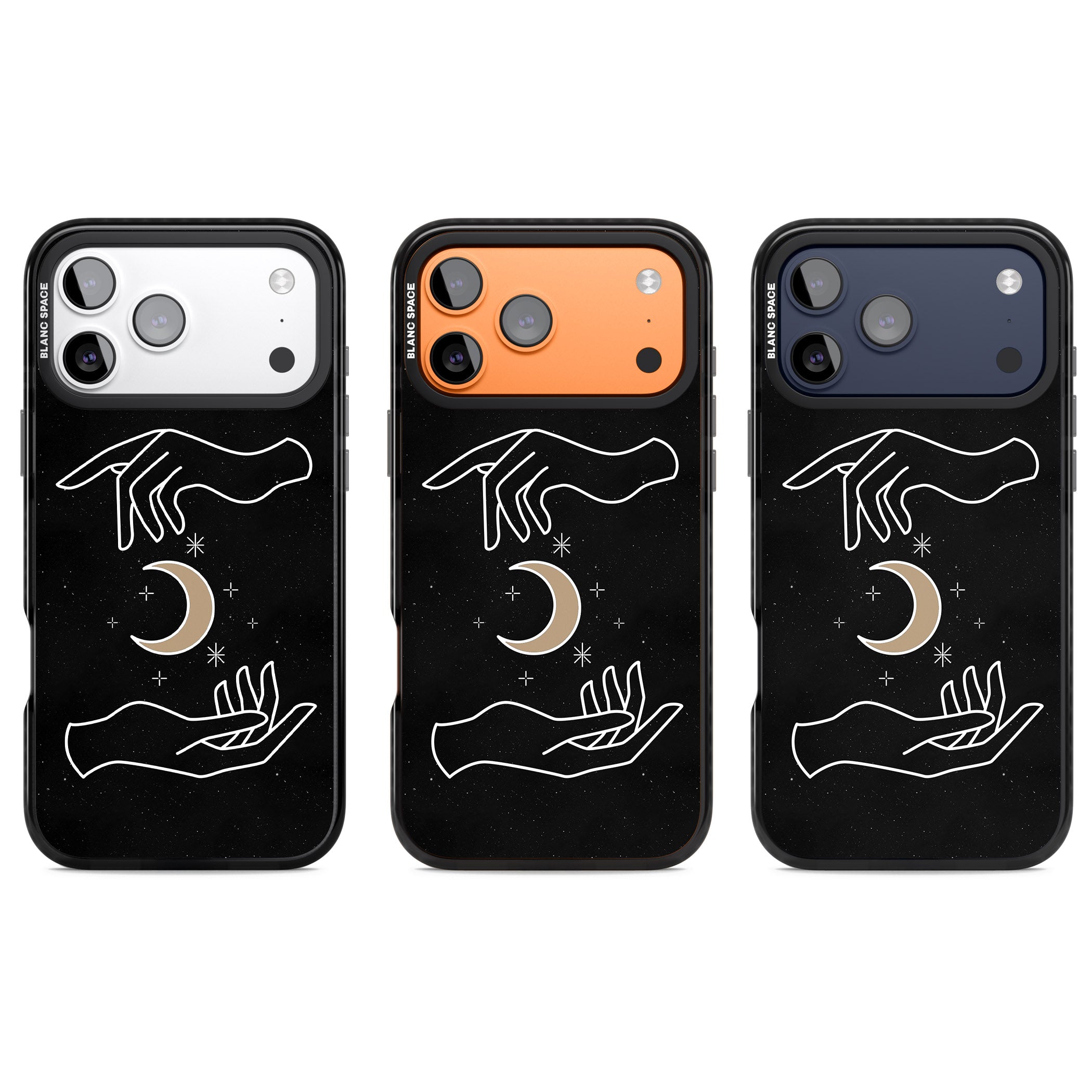 Cosmic Hands iPhone 17 Pro Impact Black Phone Case APT Impact Protection