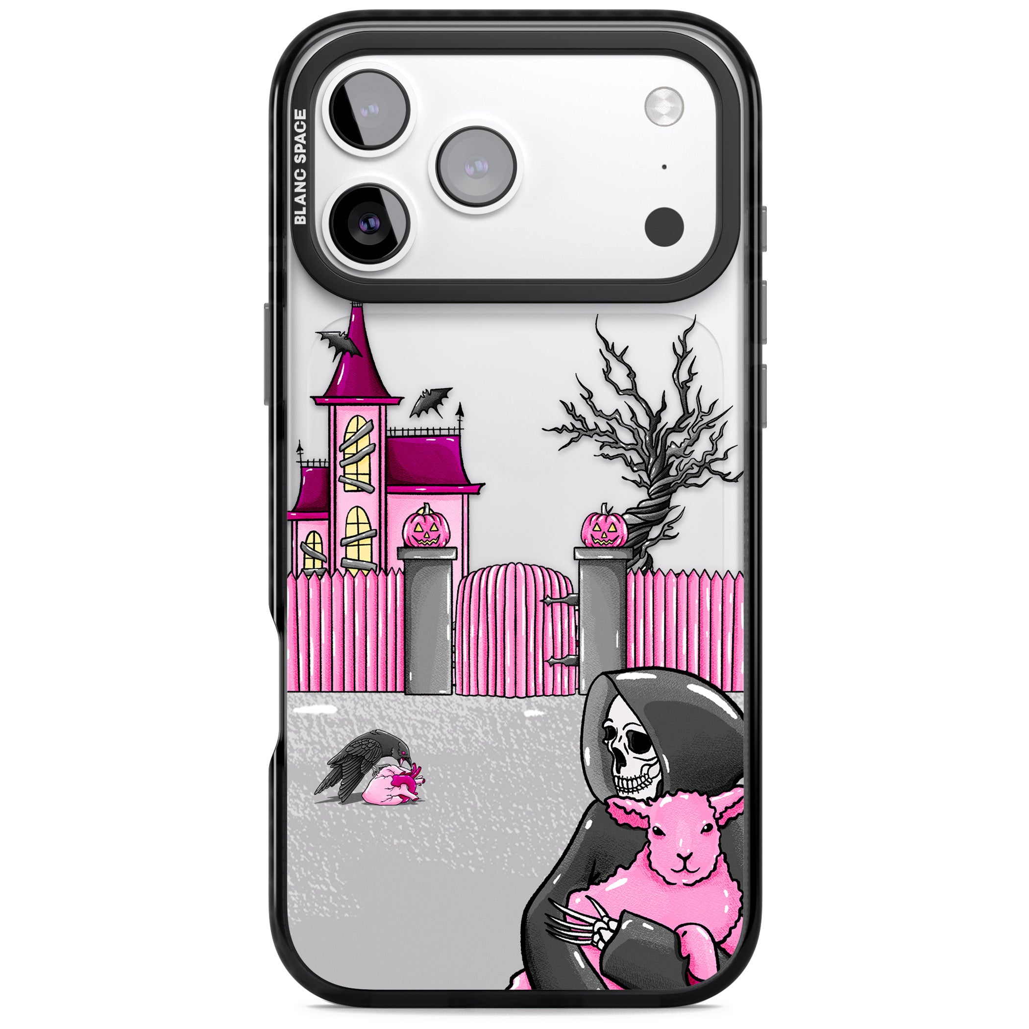 Left With My Heart iPhone 17 Pro Max Impact Black Phone Case