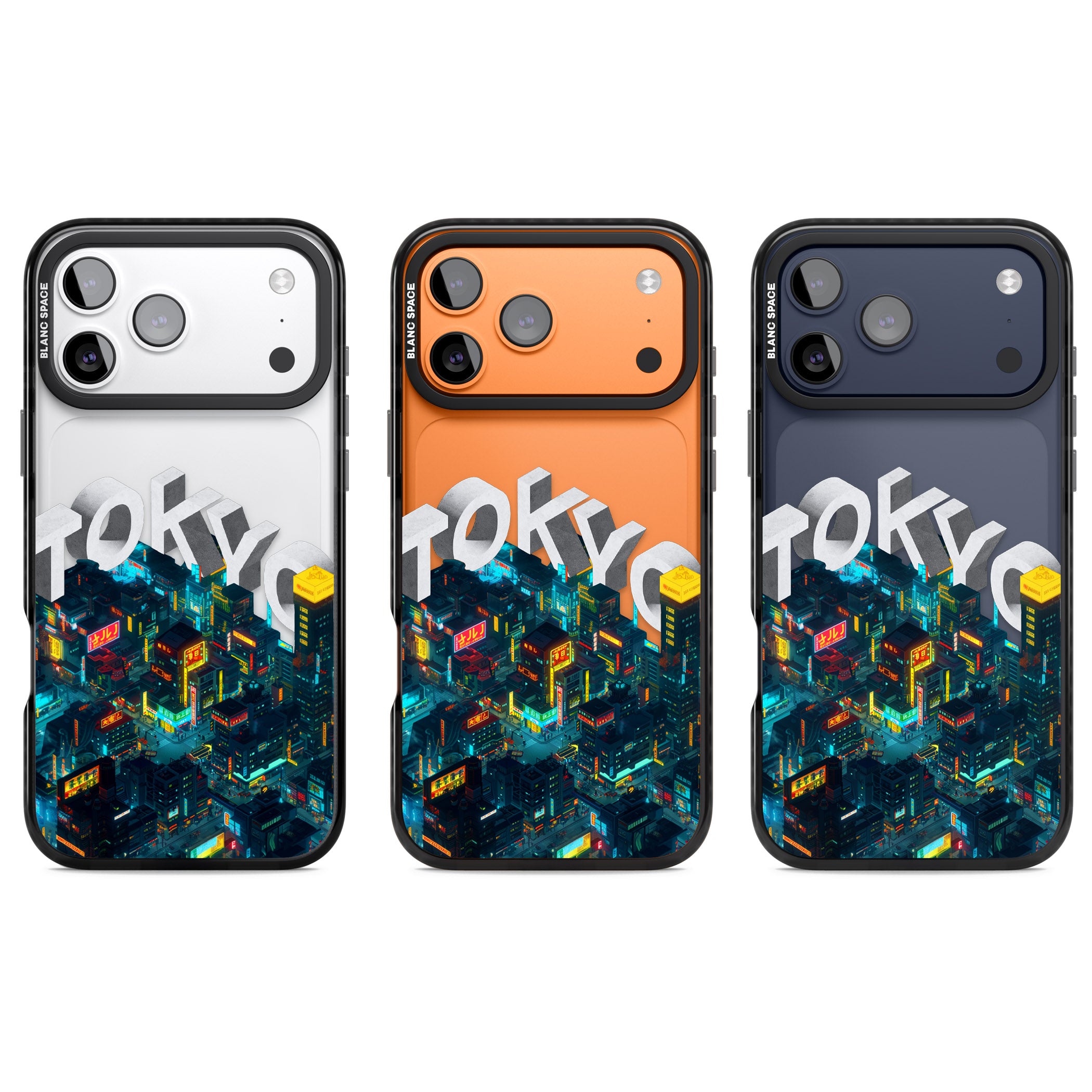 Tokyo iPhone 17 Pro Impact Black Phone Case APT Impact Protection
