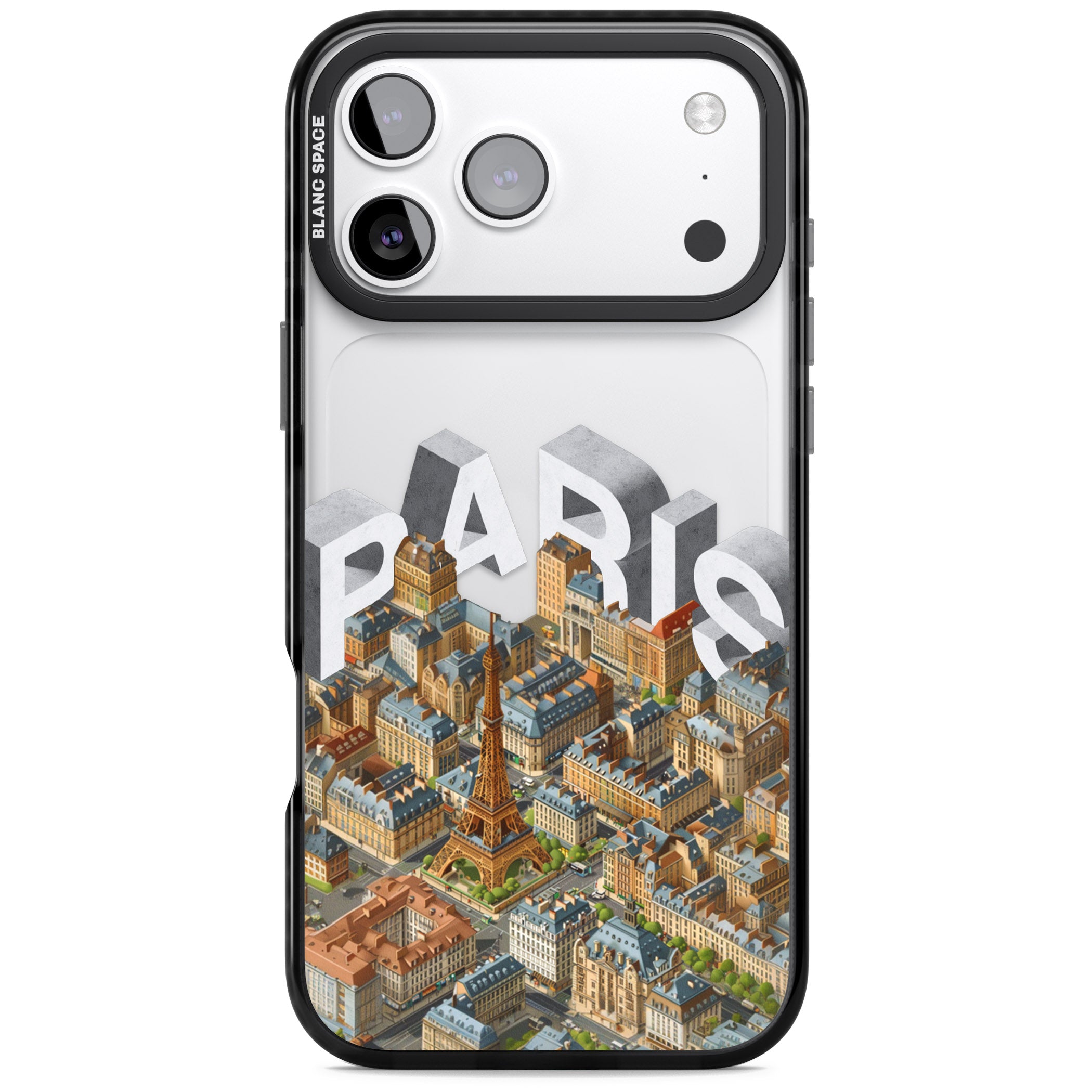 Paris iPhone 17 Pro Max Impact Black Phone Case