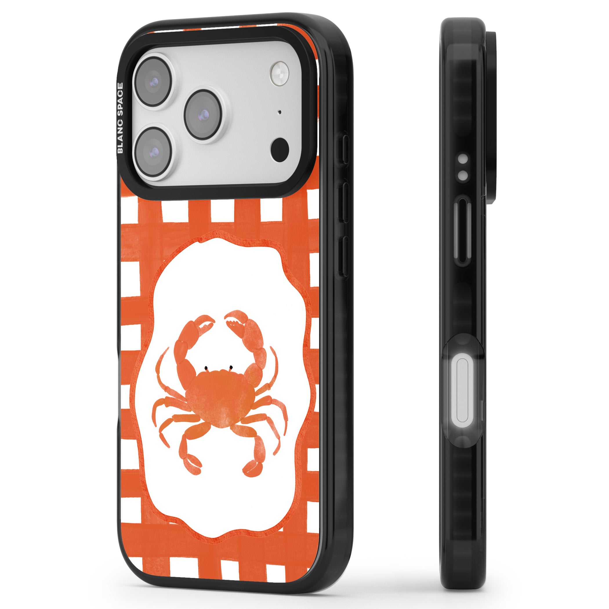Red Lobster iPhone 17 Pro Impact Black Phone Case Side Profile