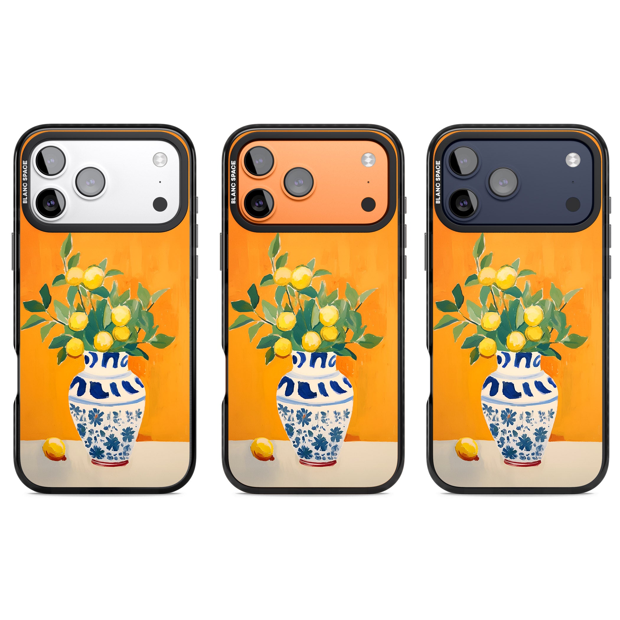 Lemon Vase iPhone 17 Pro Impact Black Phone Case APT Impact Protection