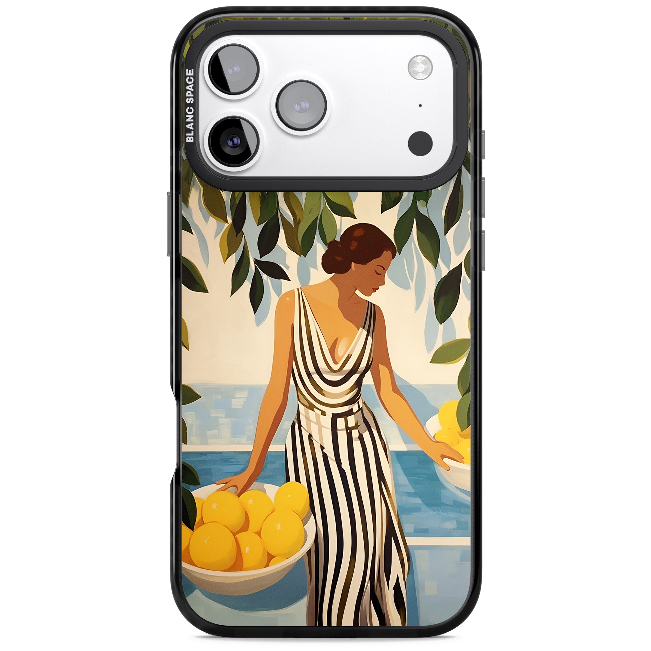 Lemon Picking iPhone 17 Pro Impact Black Phone Case
