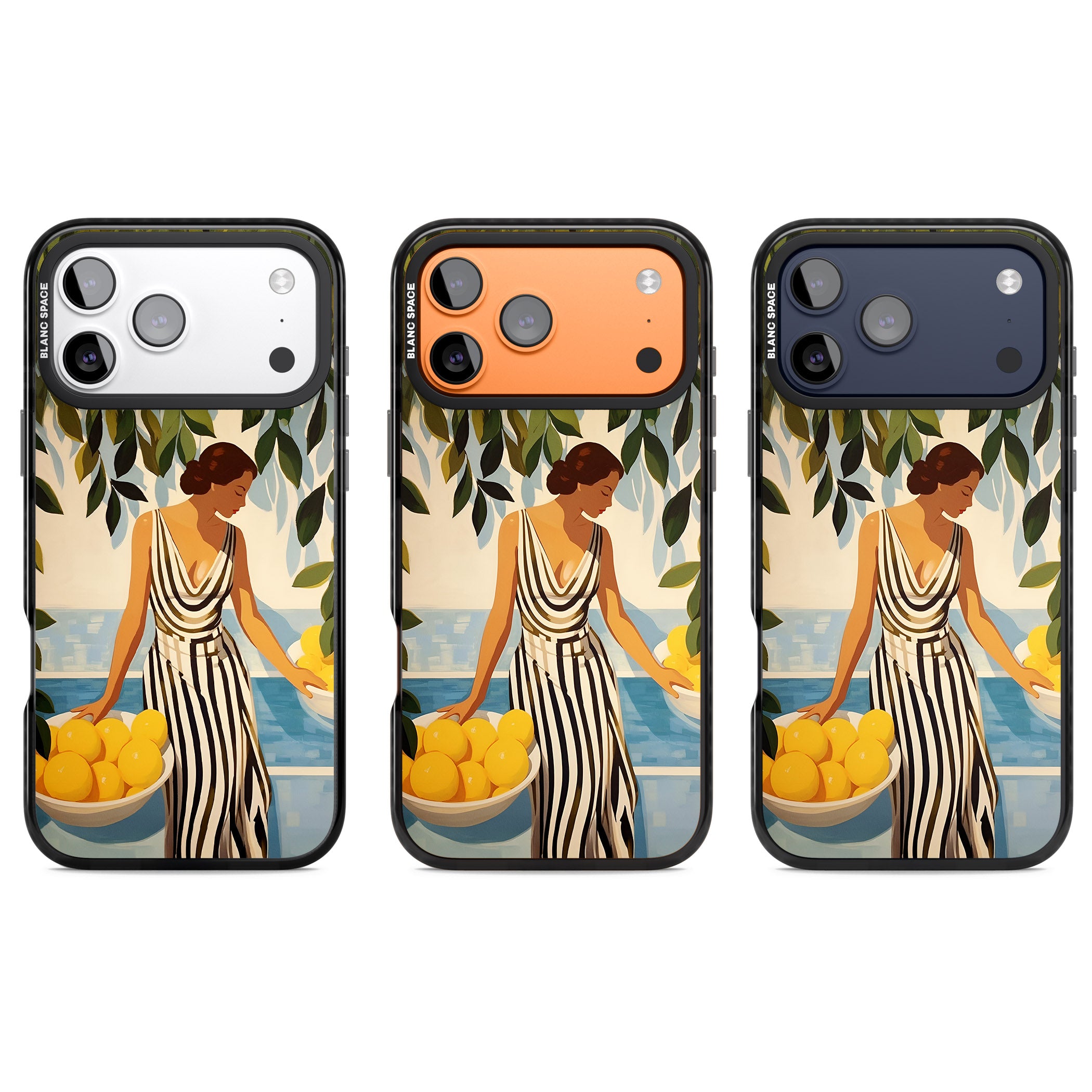 Lemon Picking iPhone 17 Pro Impact Black Phone Case APT Impact Protection