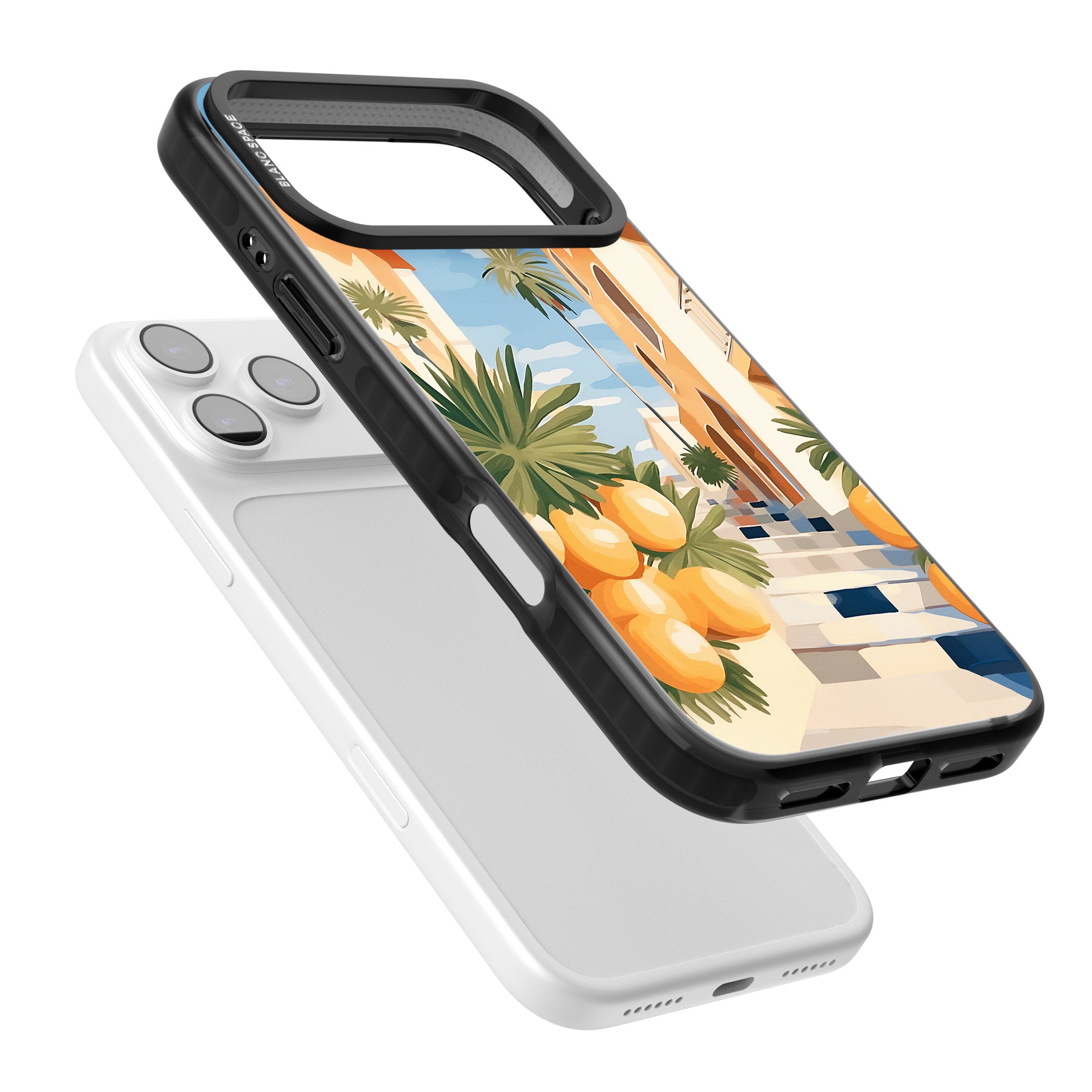 Mediterranean Village iPhone 17 Pro Impact Black Phone Case Colours