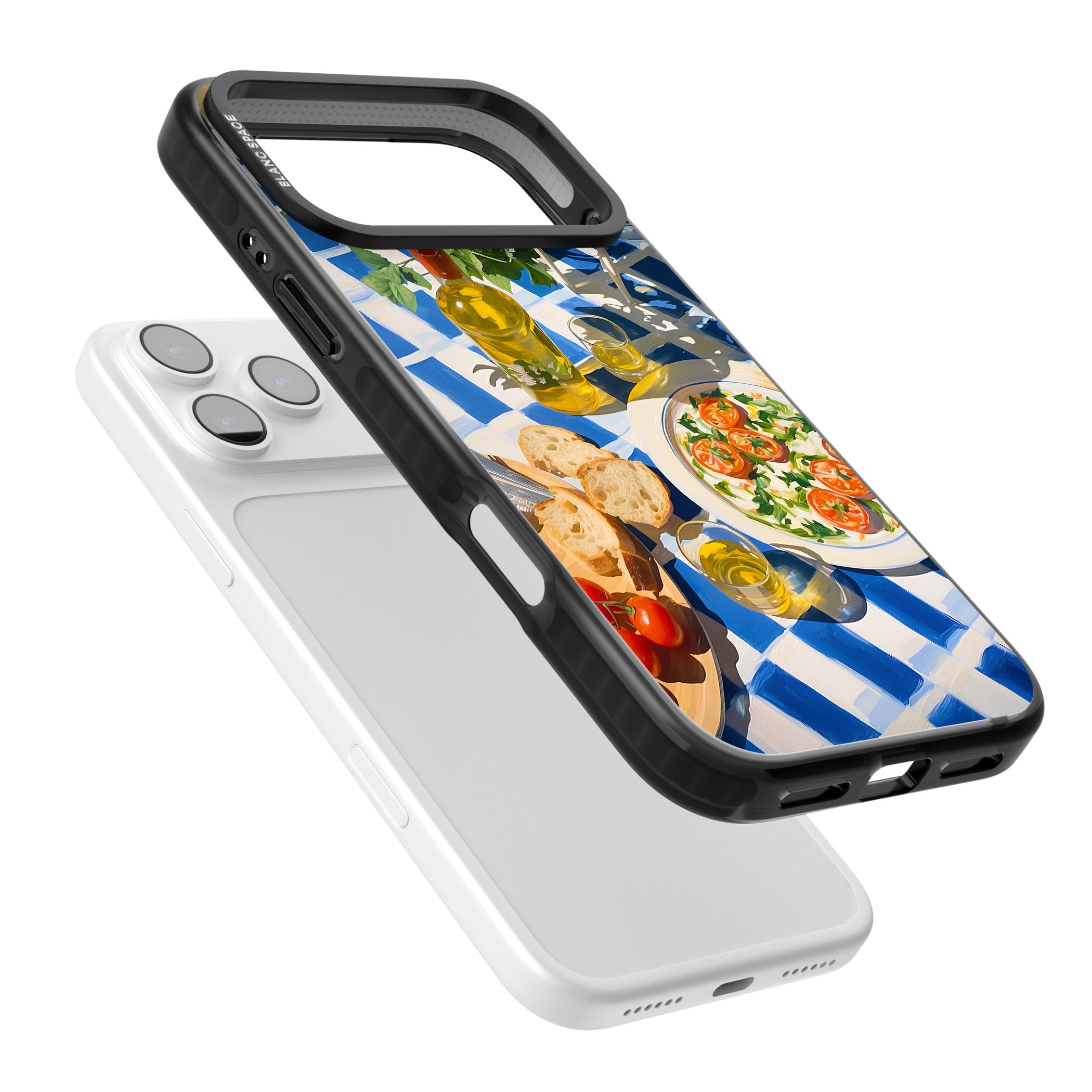 Caprese Salad iPhone 17 Pro Impact Black Phone Case Colours