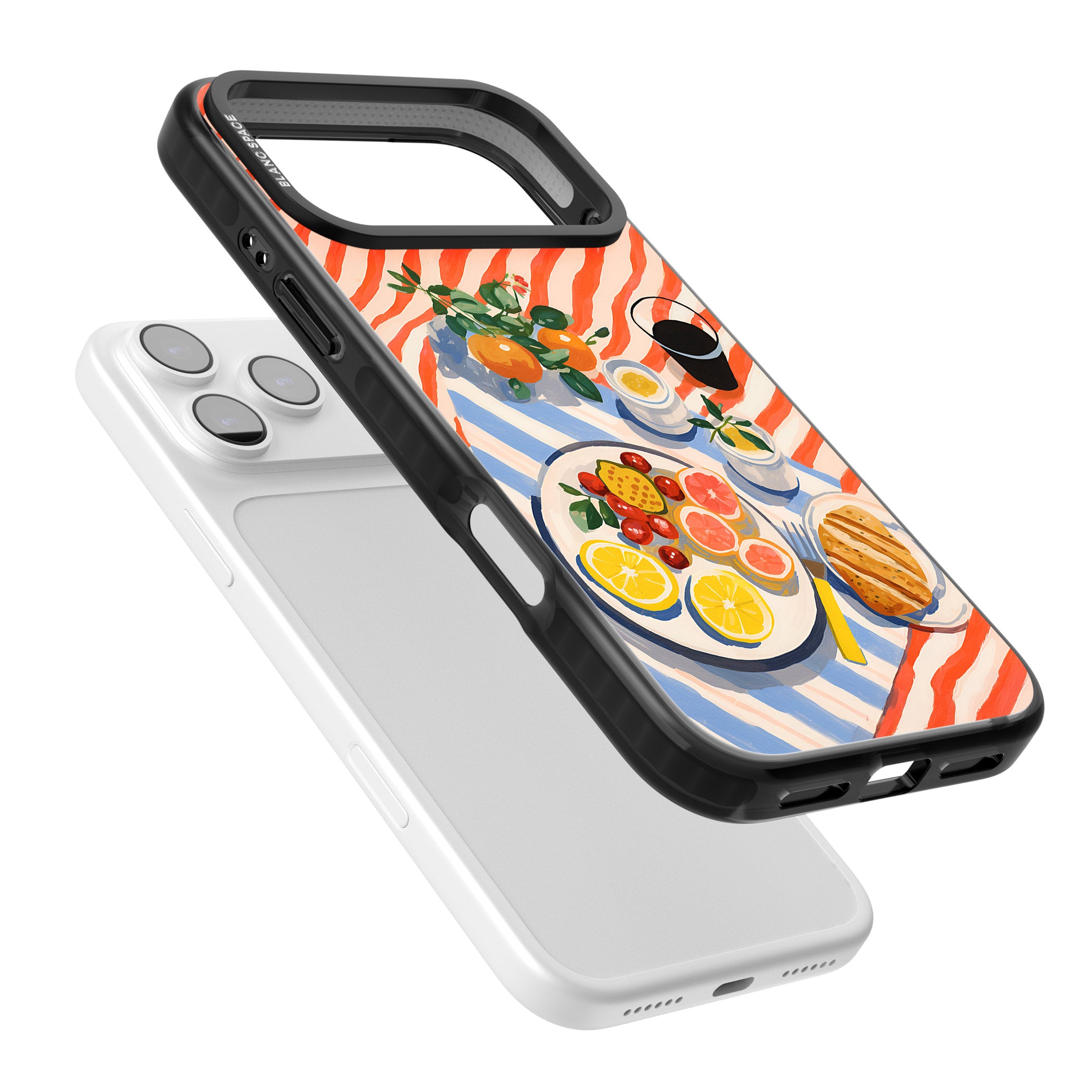 Citrus Picnic iPhone 17 Pro Impact Black Phone Case Colours