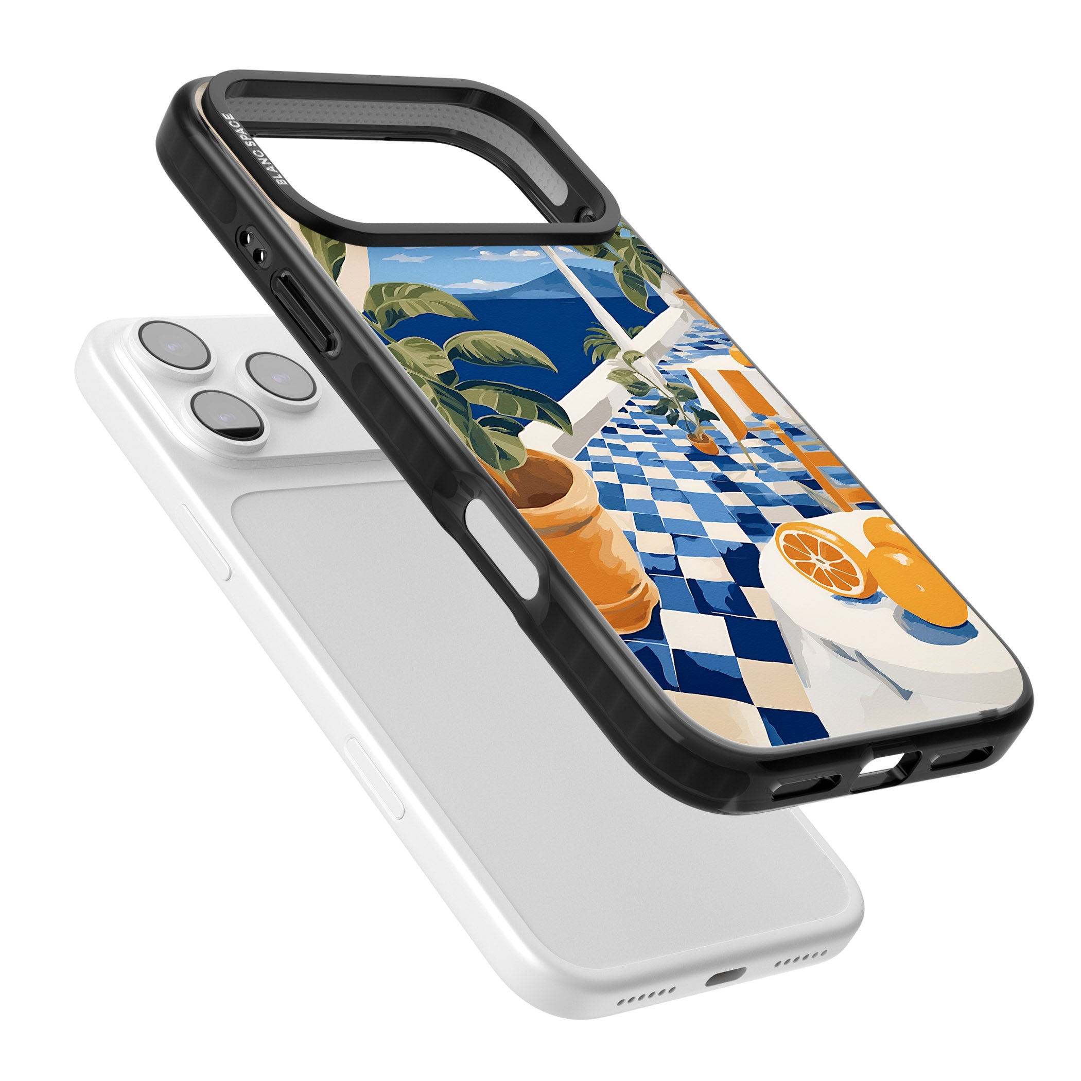 Greek Balcony iPhone 17 Pro Impact Black Phone Case Colours