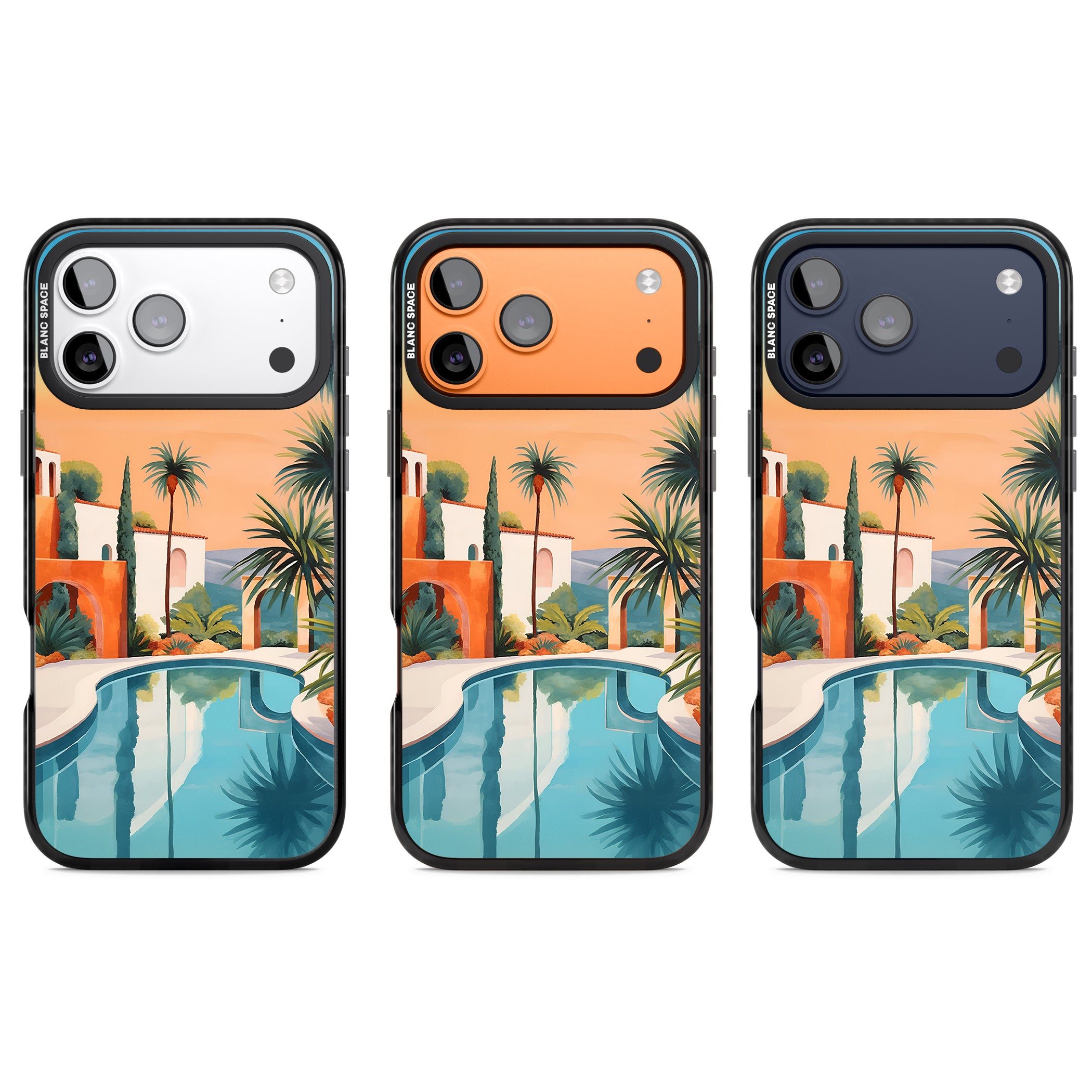 Villa Sunset iPhone 17 Pro Impact Black Phone Case APT Impact Protection