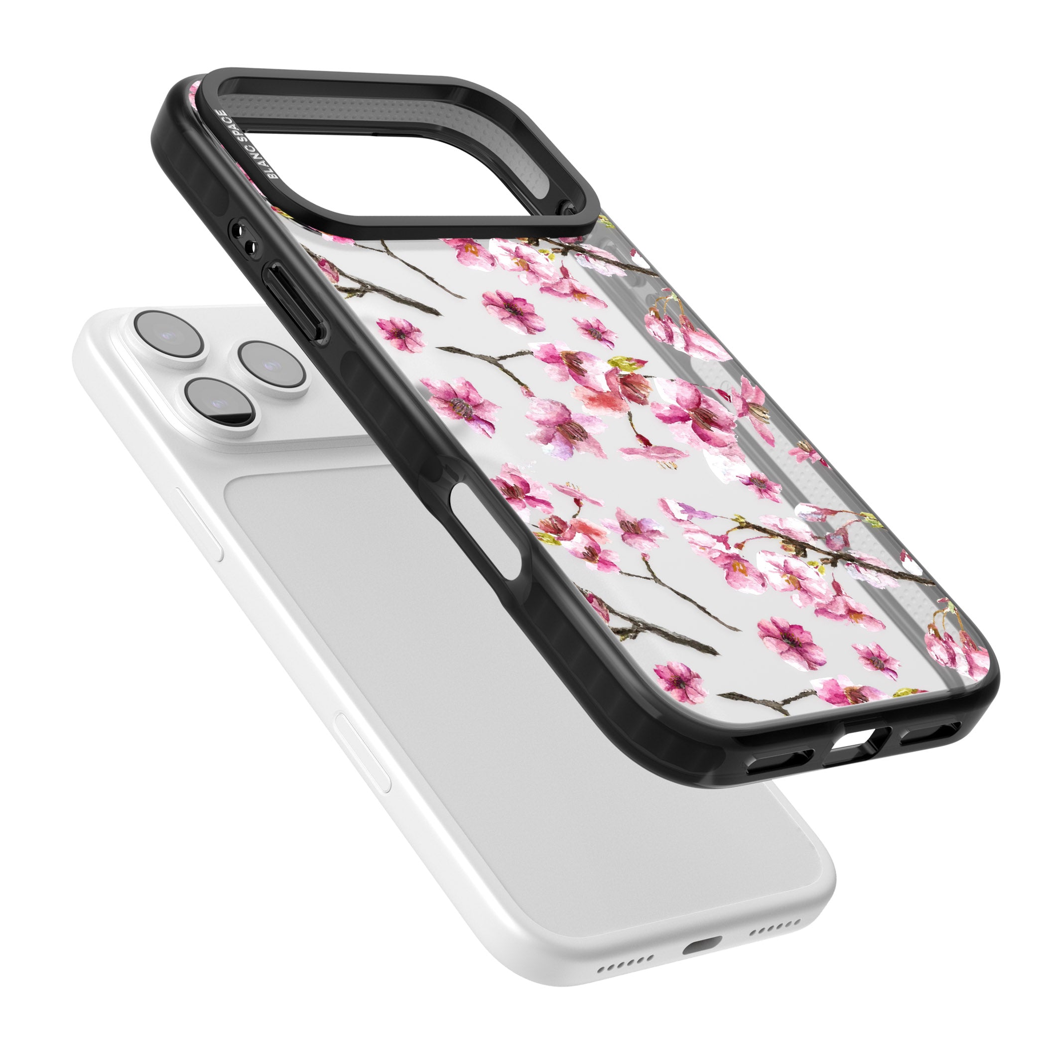 Sakura Bloom iPhone 17 Pro Max Impact Black Phone Case Colours