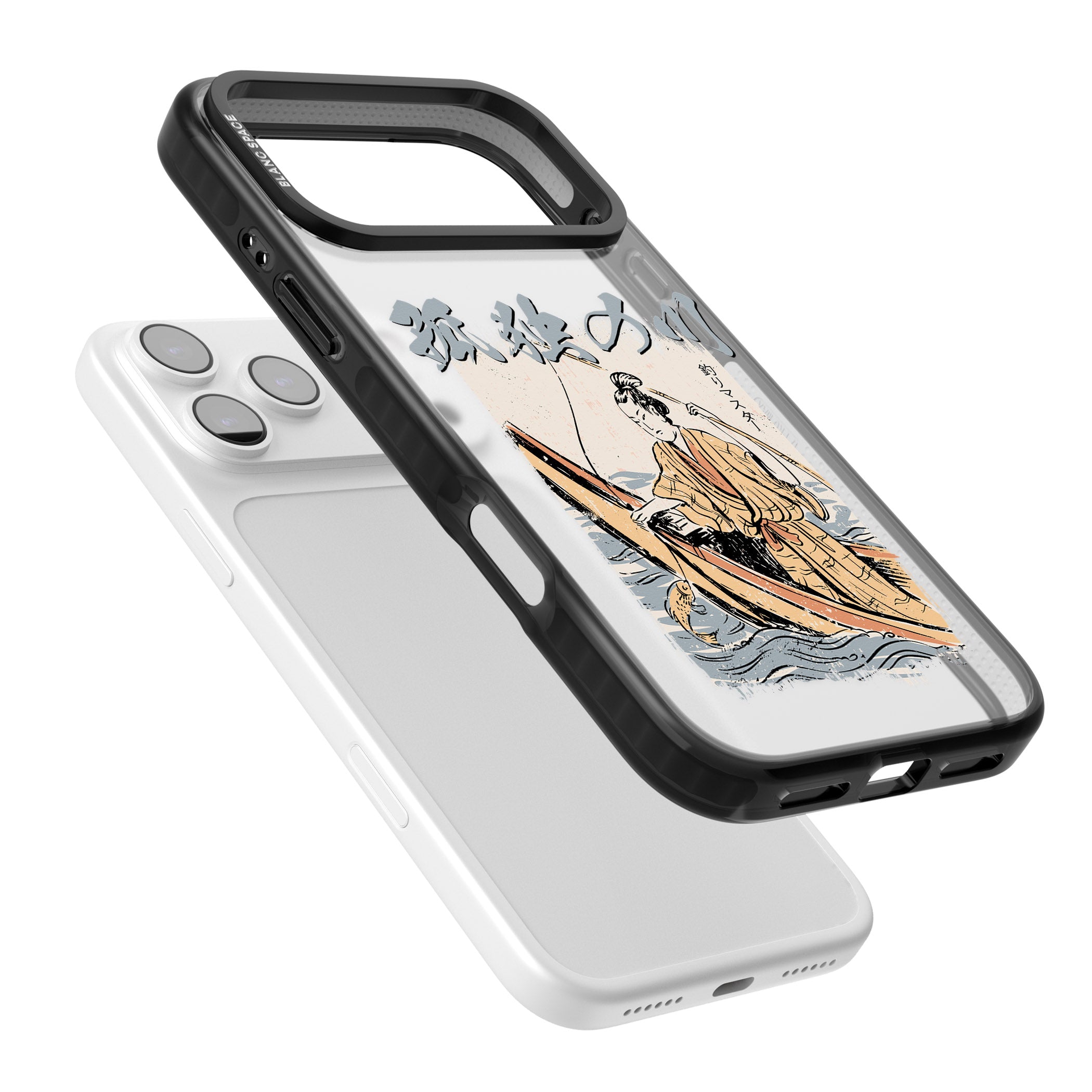 Japanese River iPhone 17 Pro Impact Black Phone Case Colours