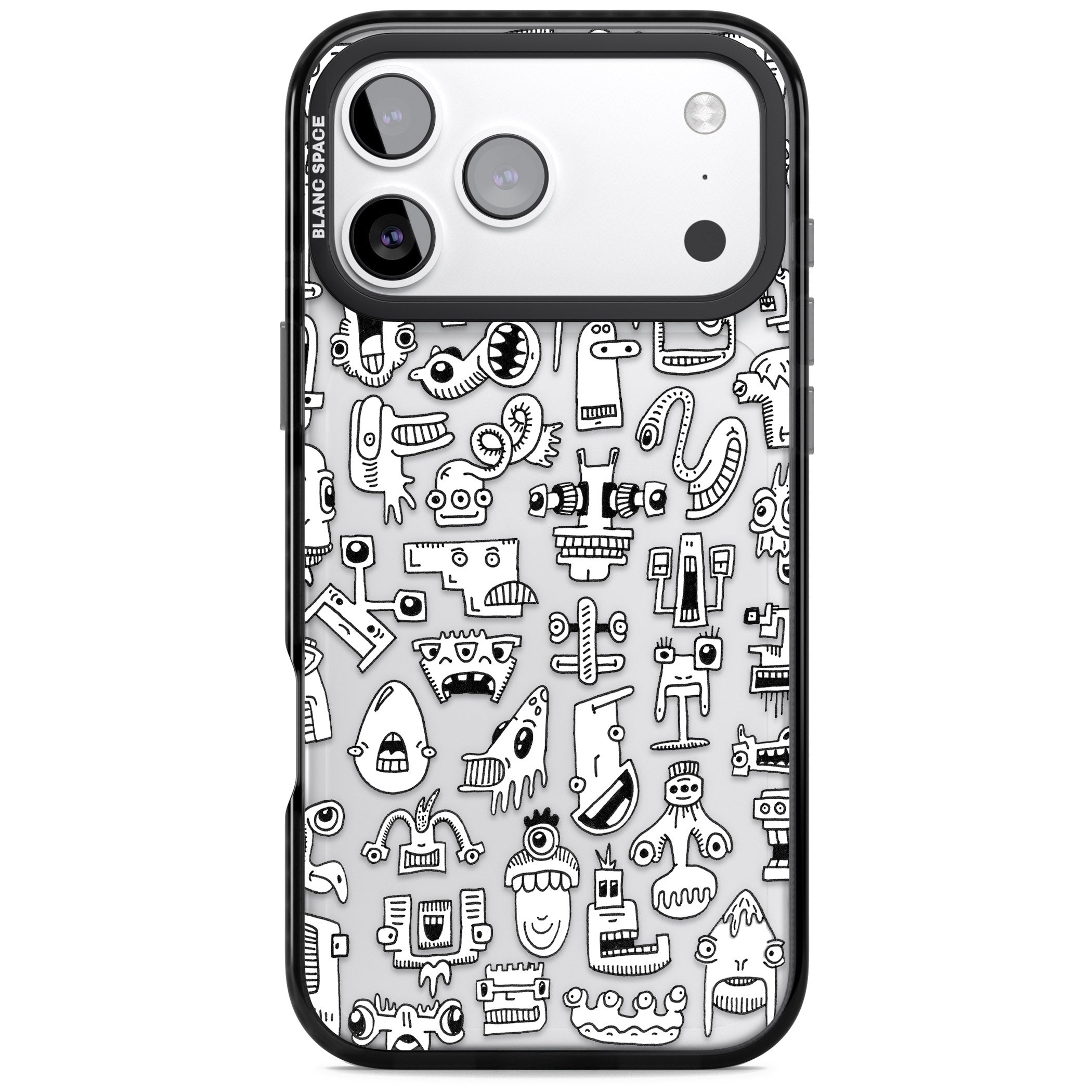 Weird Friends iPhone 17 Pro Max Impact Black Phone Case