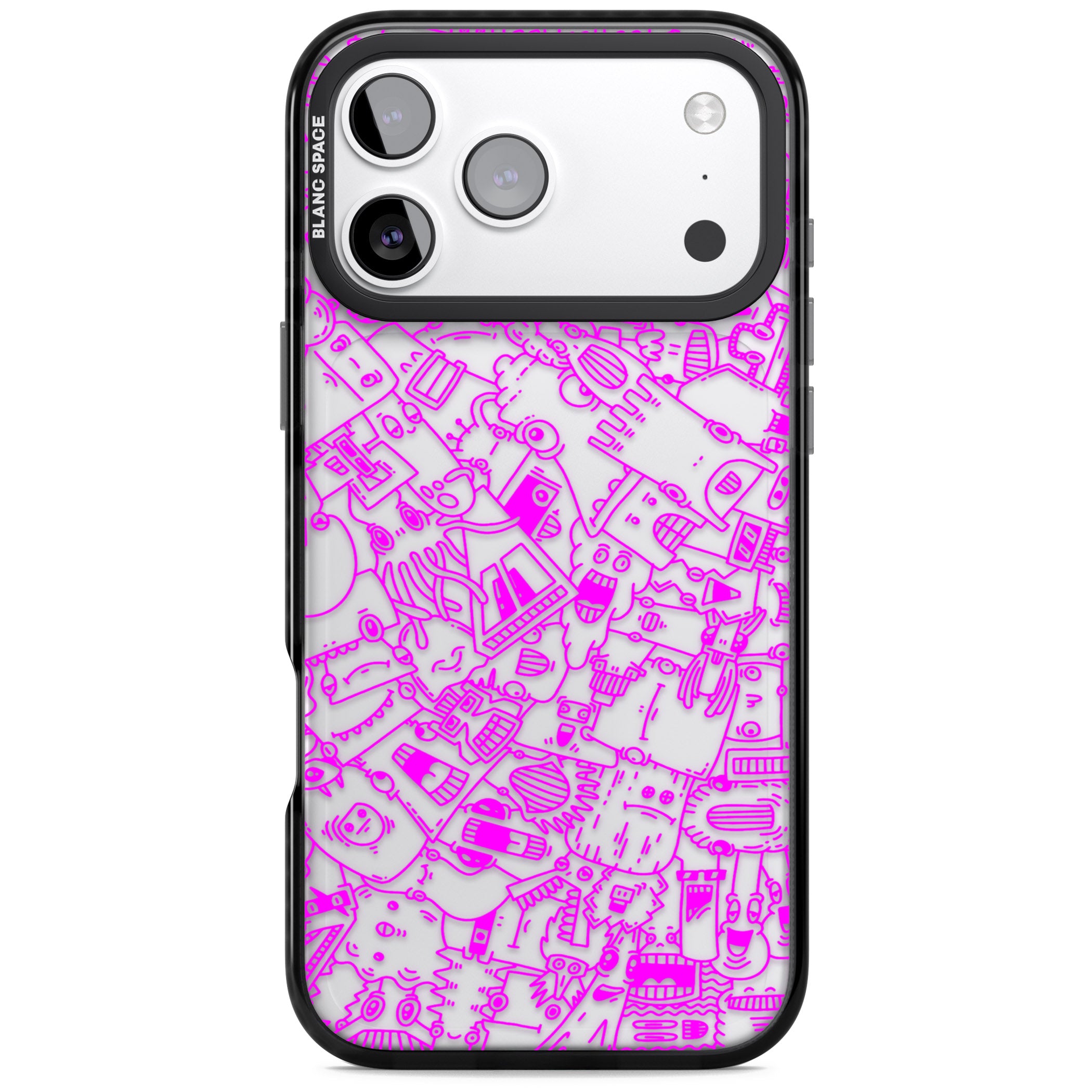 Pink Pals iPhone 17 Pro Impact Black Phone Case