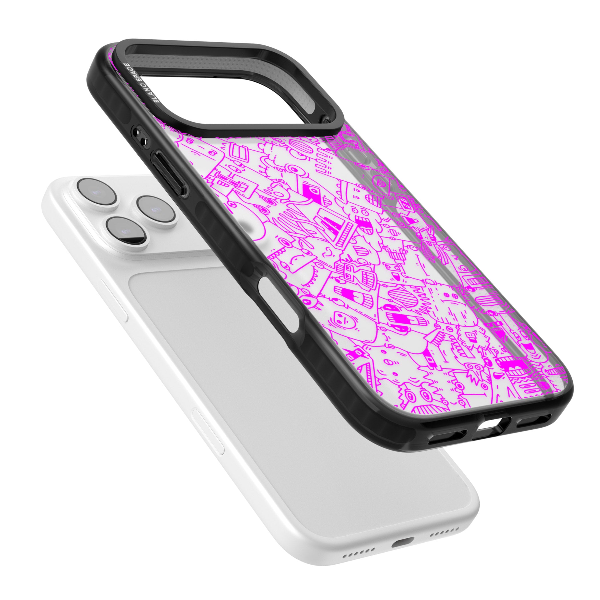 Pink Pals iPhone 17 Pro Max Impact Black Phone Case Colours