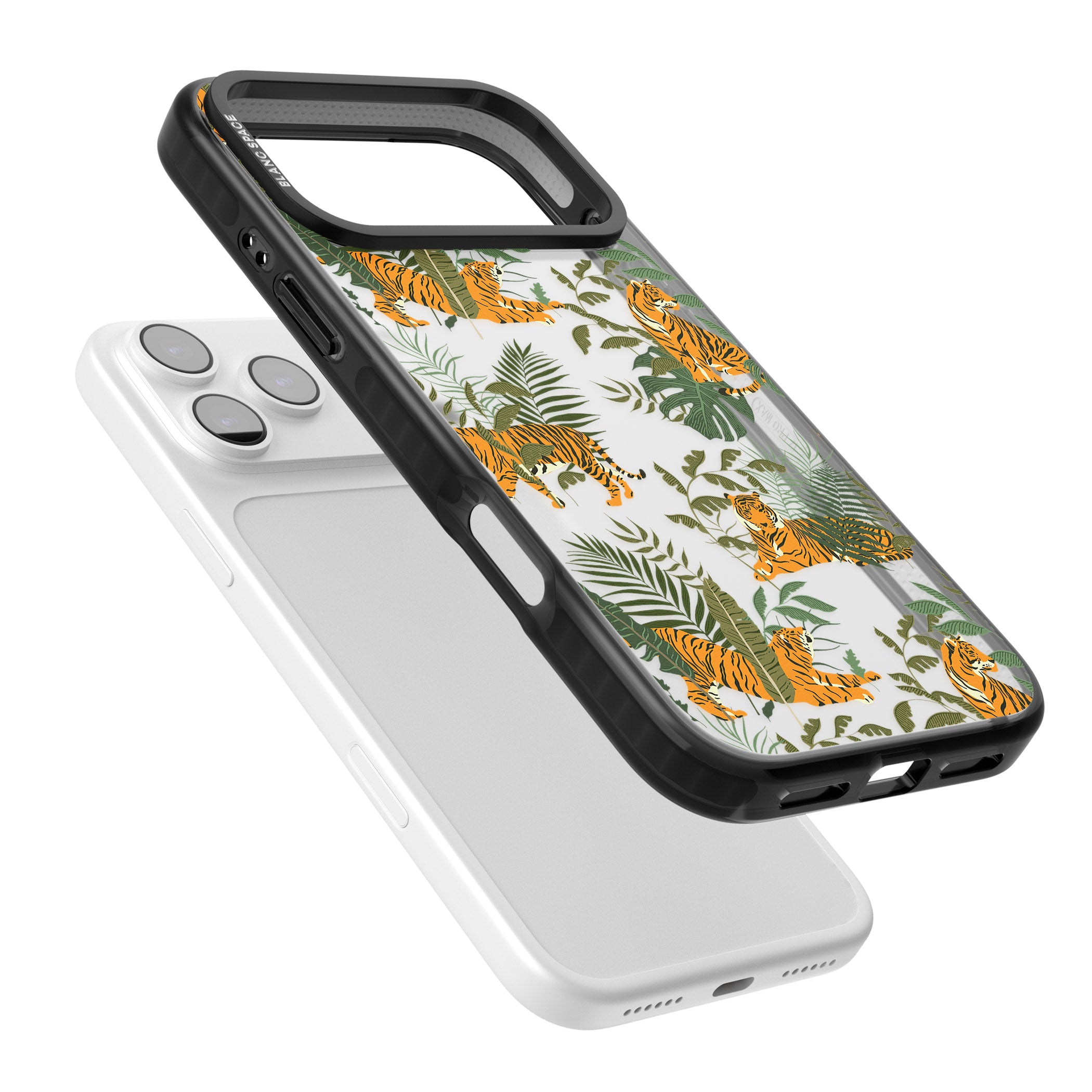 Tiger & Fern Jungle iPhone 17 Pro Max Impact Black Phone Case Colours