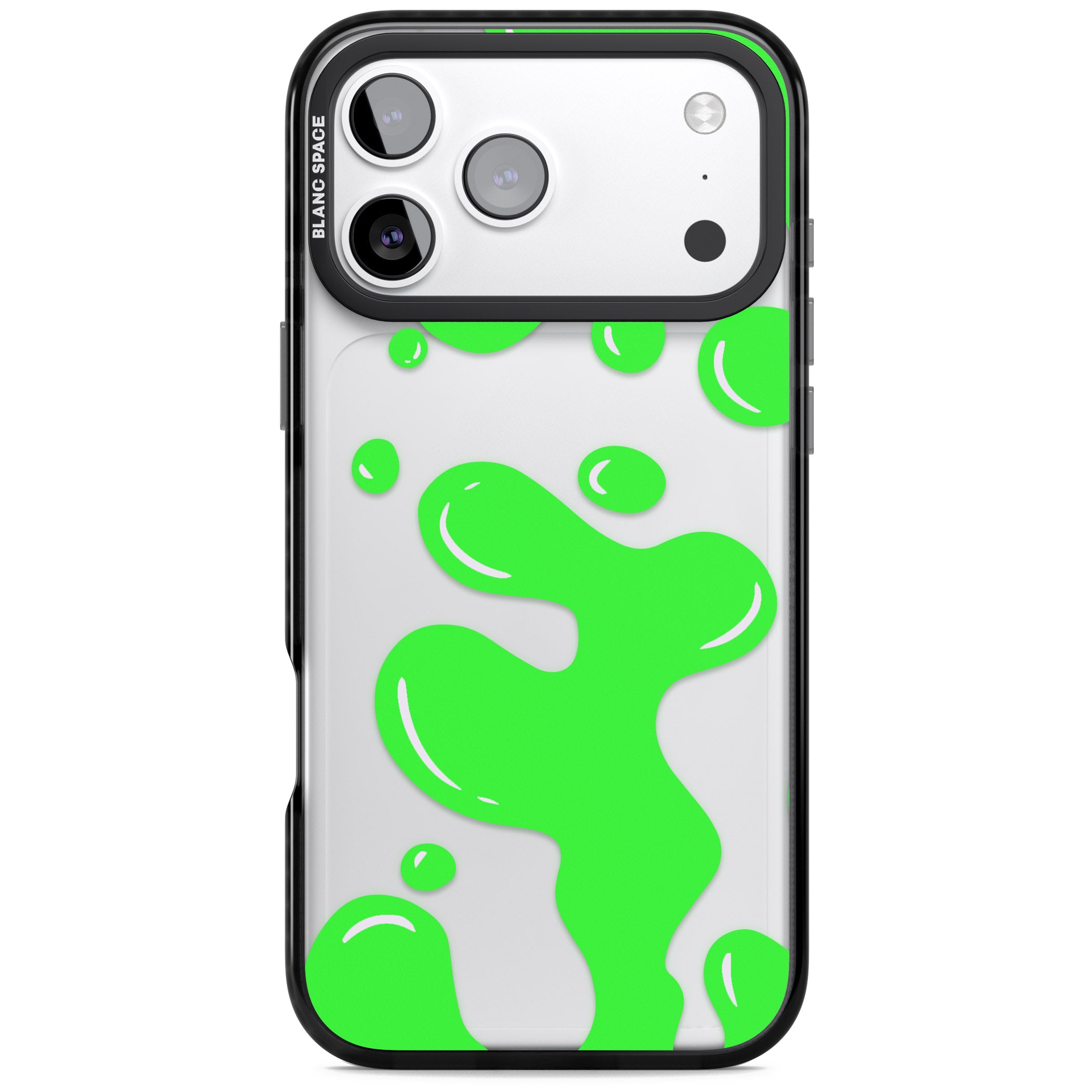 Green Lava Lamp iPhone 17 Pro Impact Black Phone Case