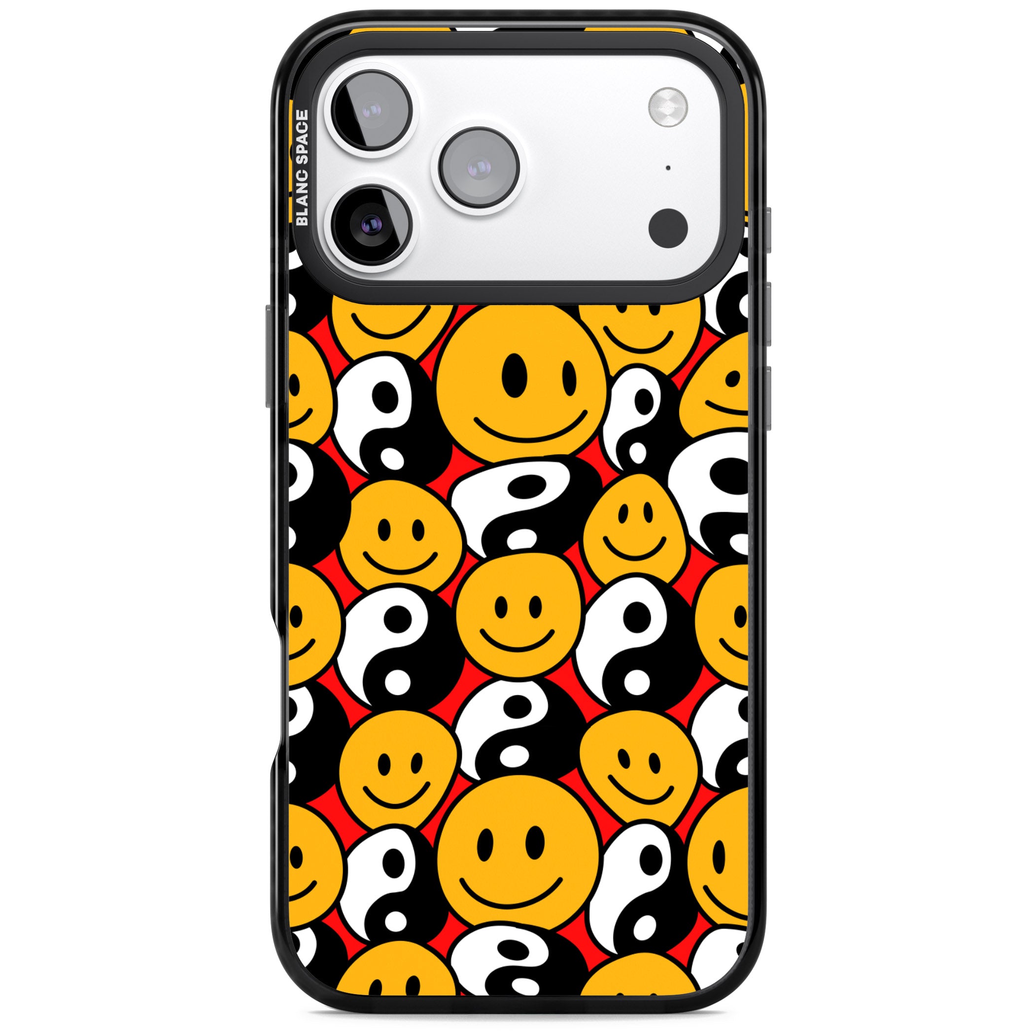 Yin Yang & Faces iPhone 17 Pro Impact Pro Black Phone Case