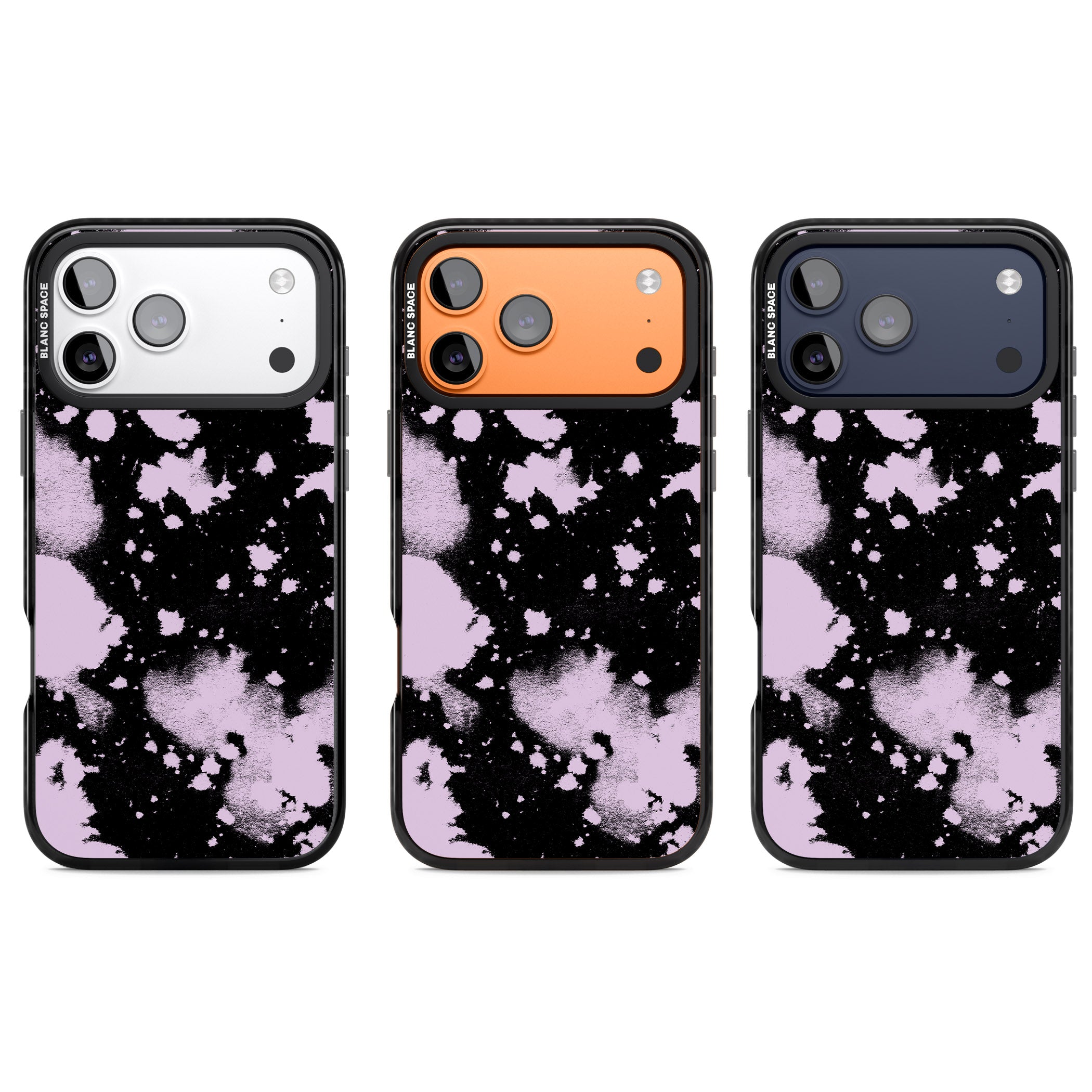 Pink & Black Acid Wash Tie Dye iPhone 17 Pro Impact Pro Black Phone Case APT Impact Protection