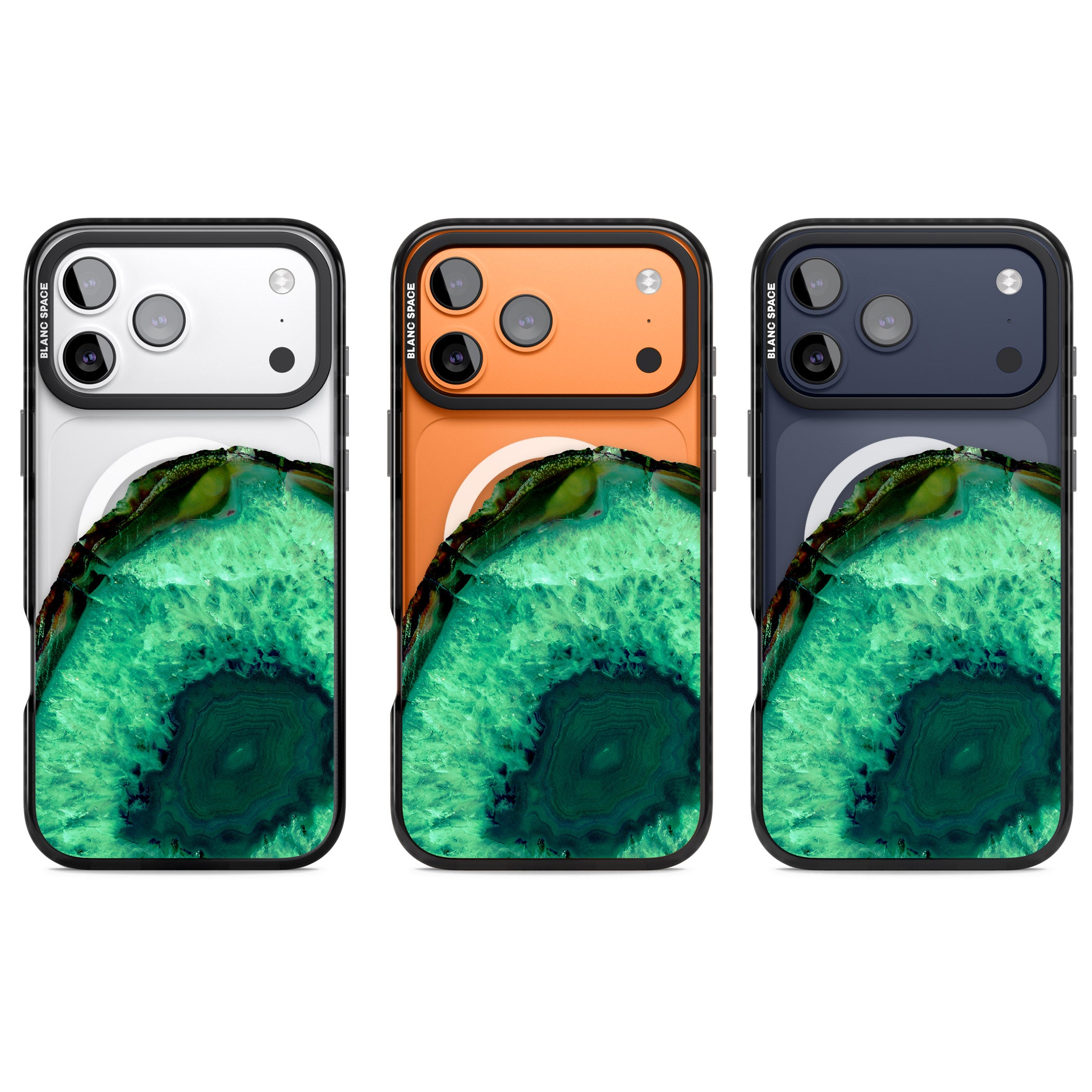 Emerald Geode iPhone 17 Pro Impact Pro Black Phone Case APT Impact Protection