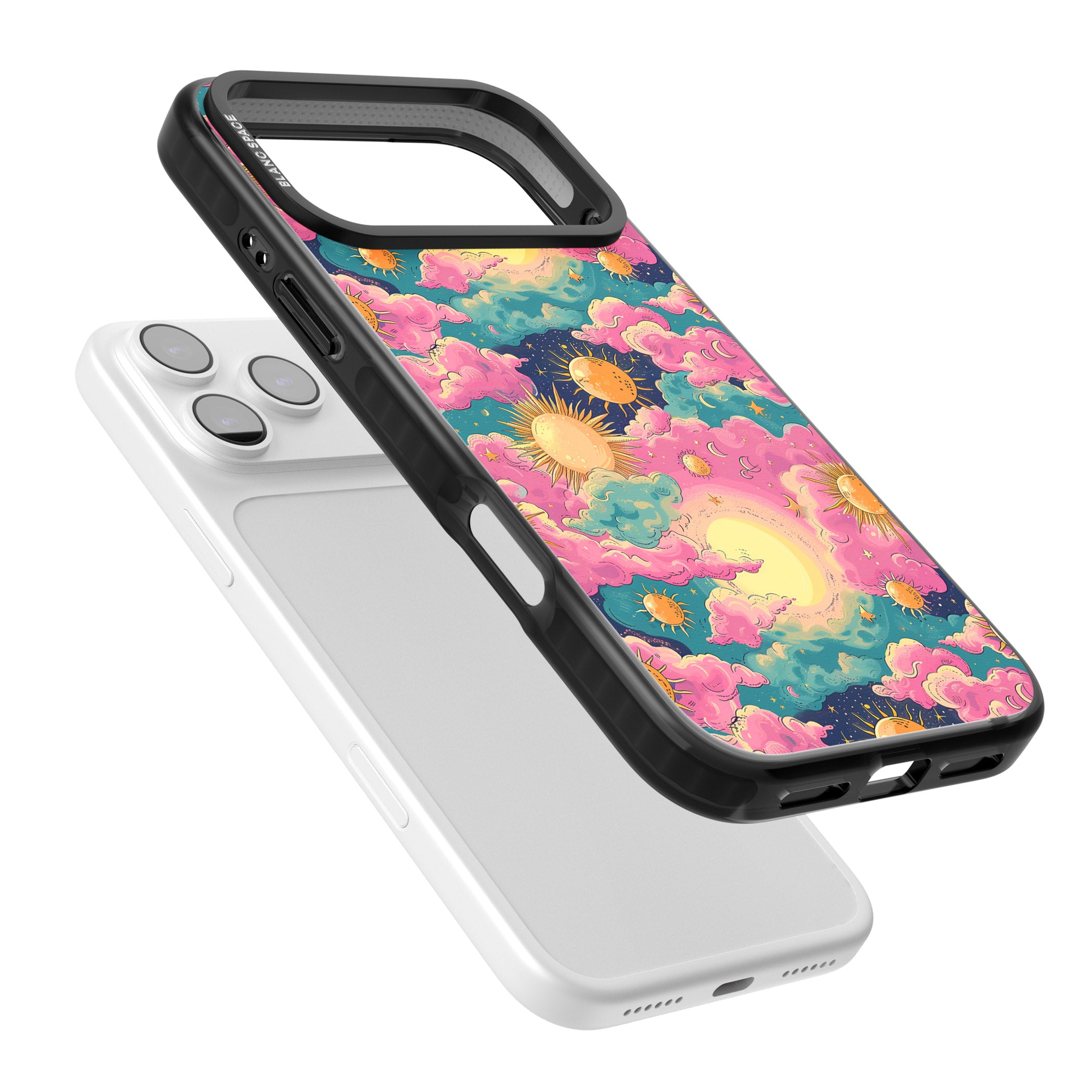 Starlight Clouds iPhone 17 Pro Max Impact Pro Black Phone Case Colours